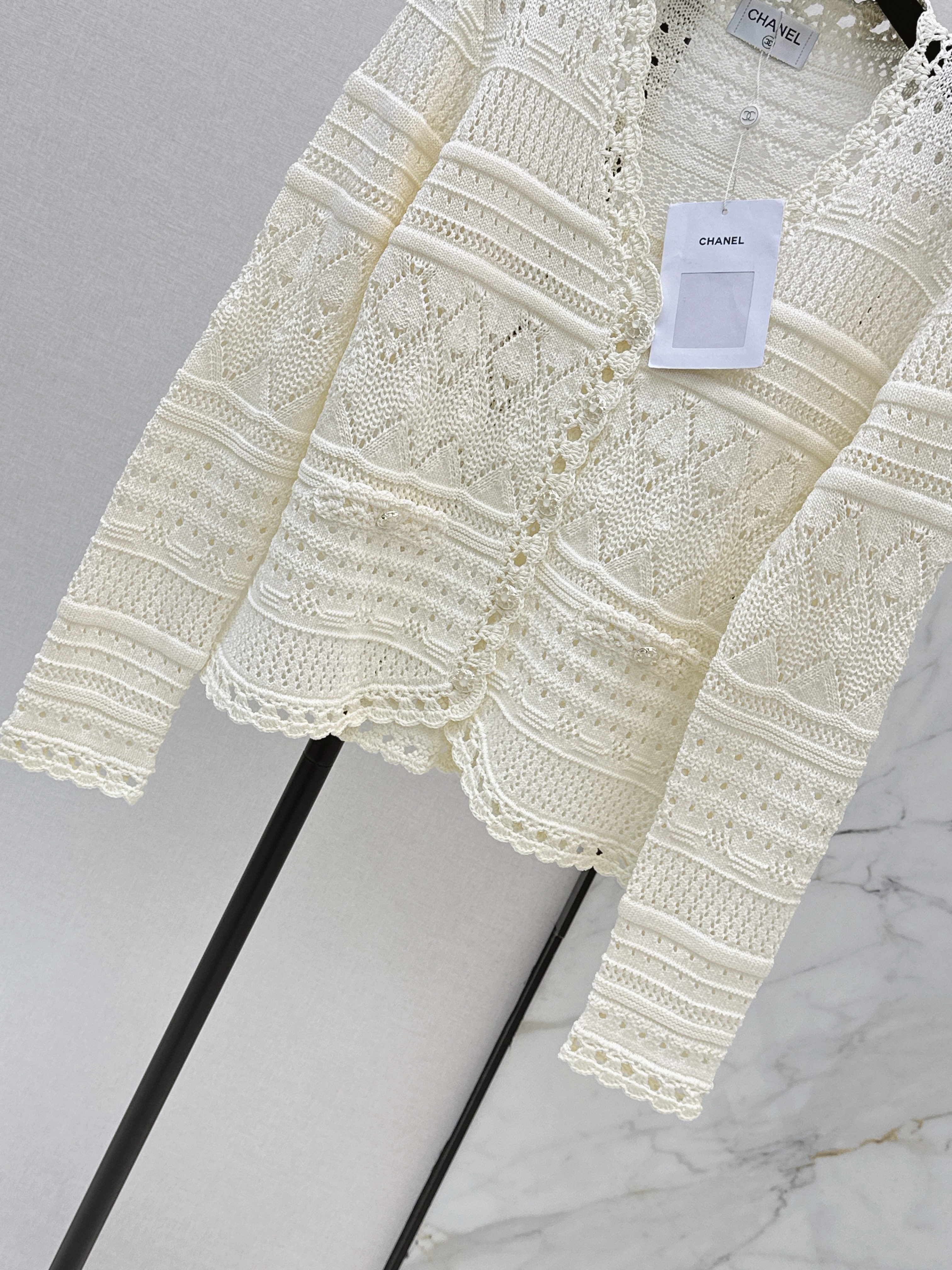 Chan 26ss hollow cardigan