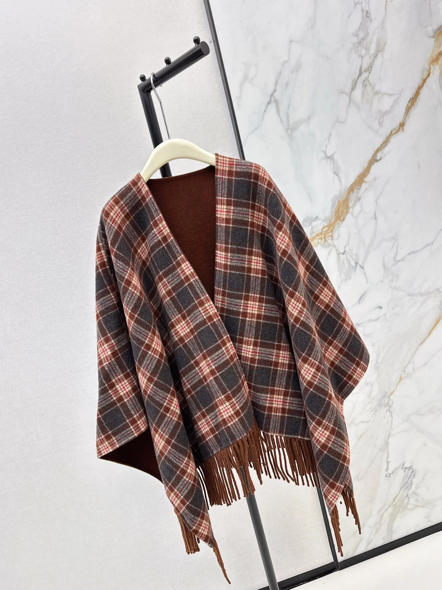 Brun 25fw wool shawl