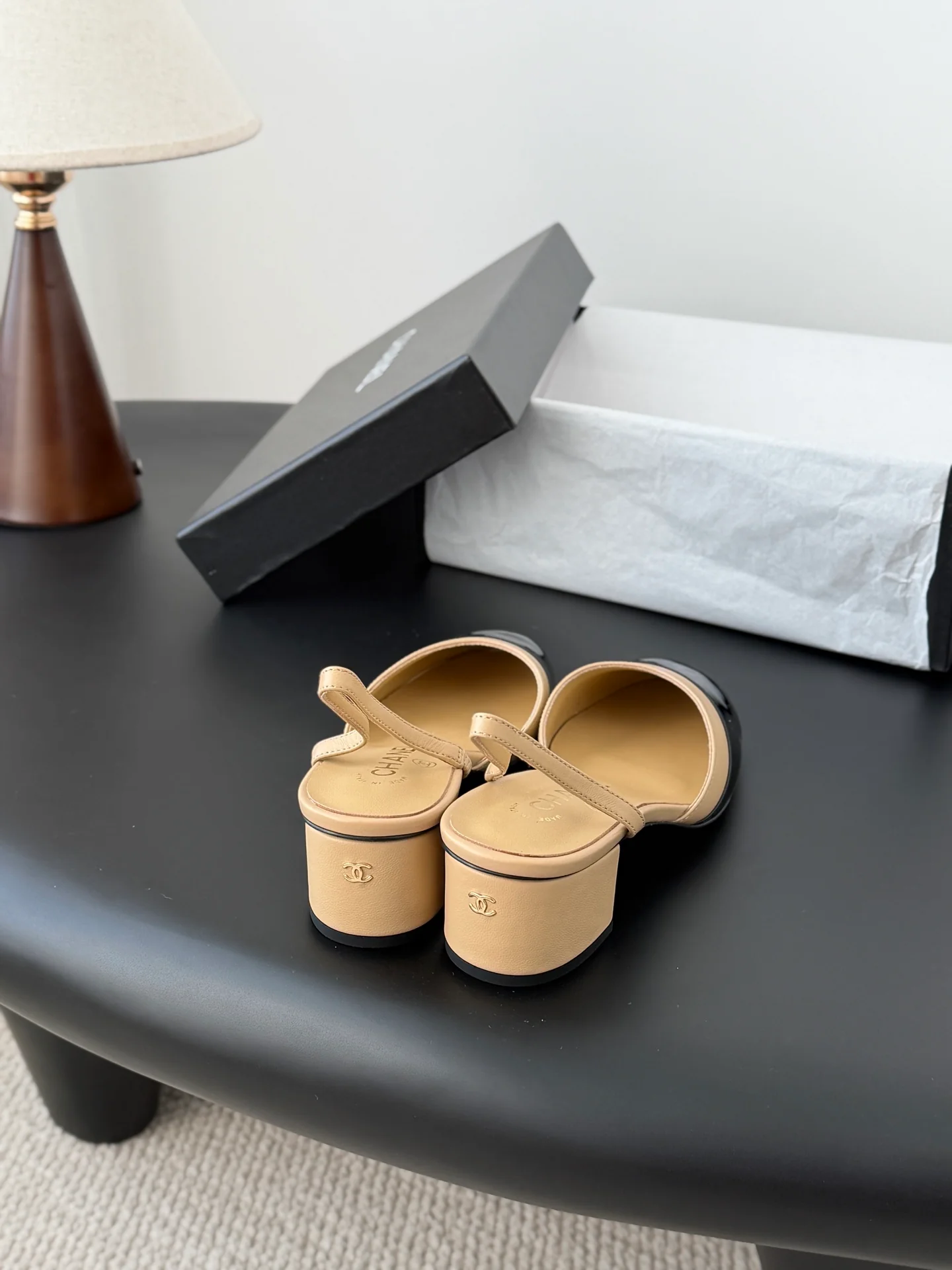 Chan 26ss mary jane chunky flats