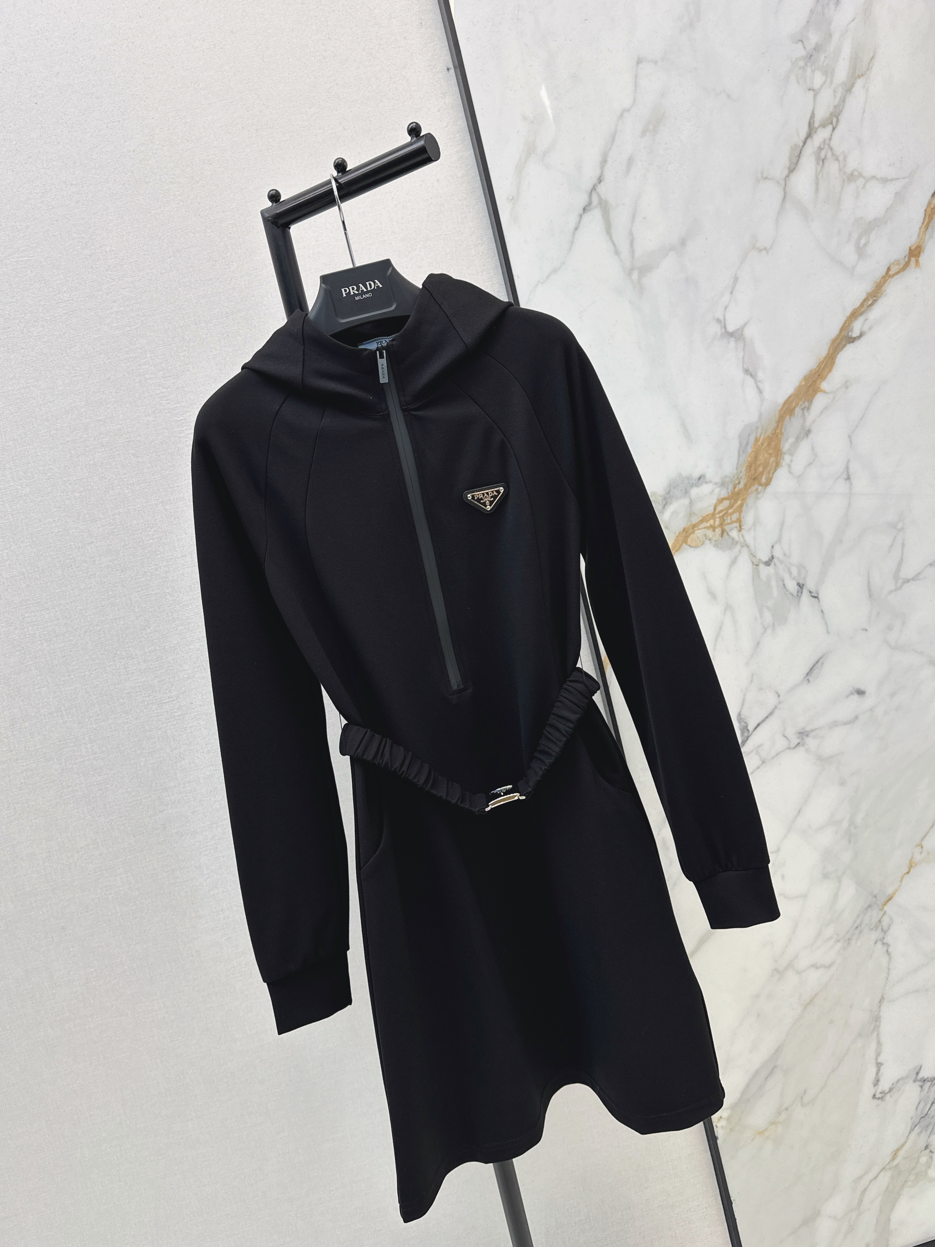 Pra 26ss hooded dress