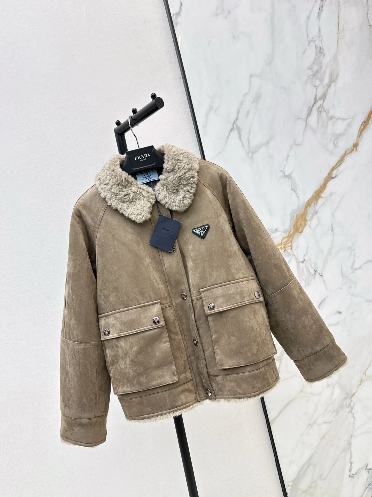 Prad 25fw suede jacket