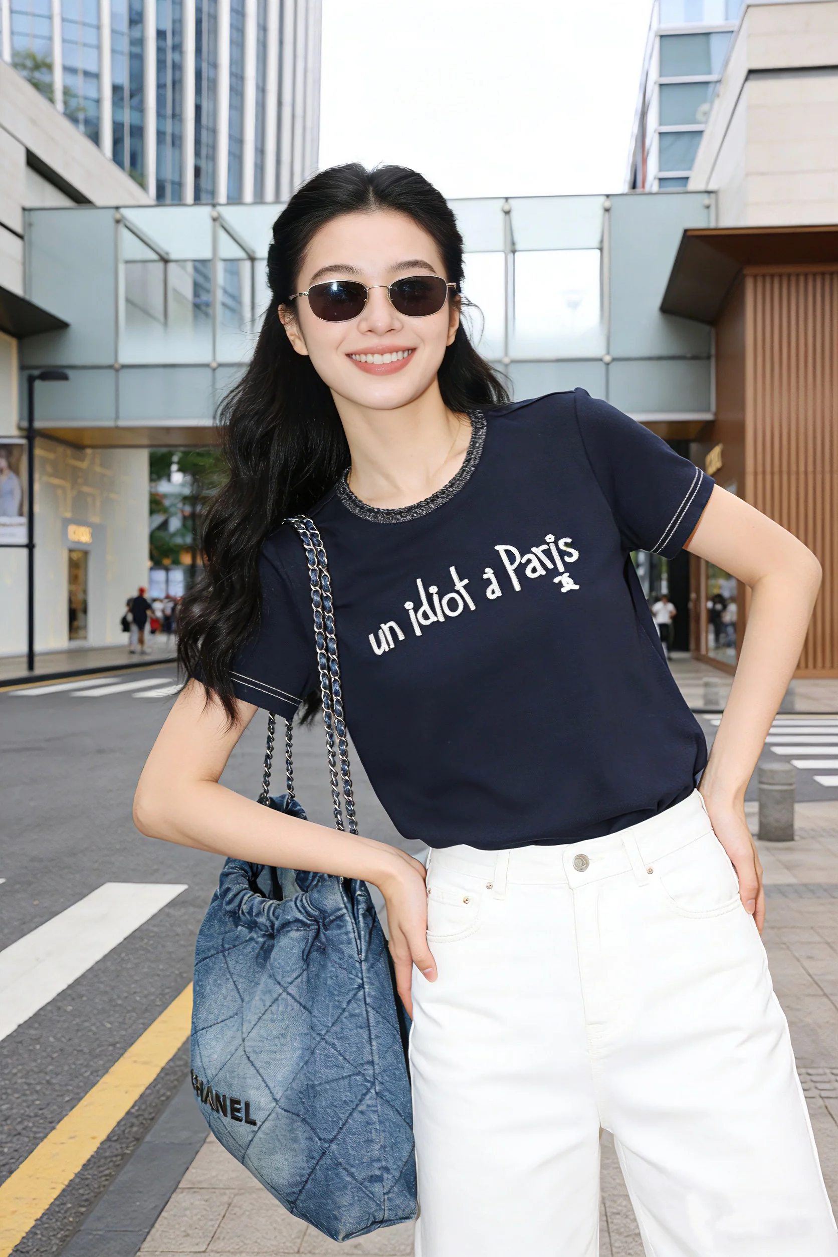 Chan 26ss embroidery t-shirts