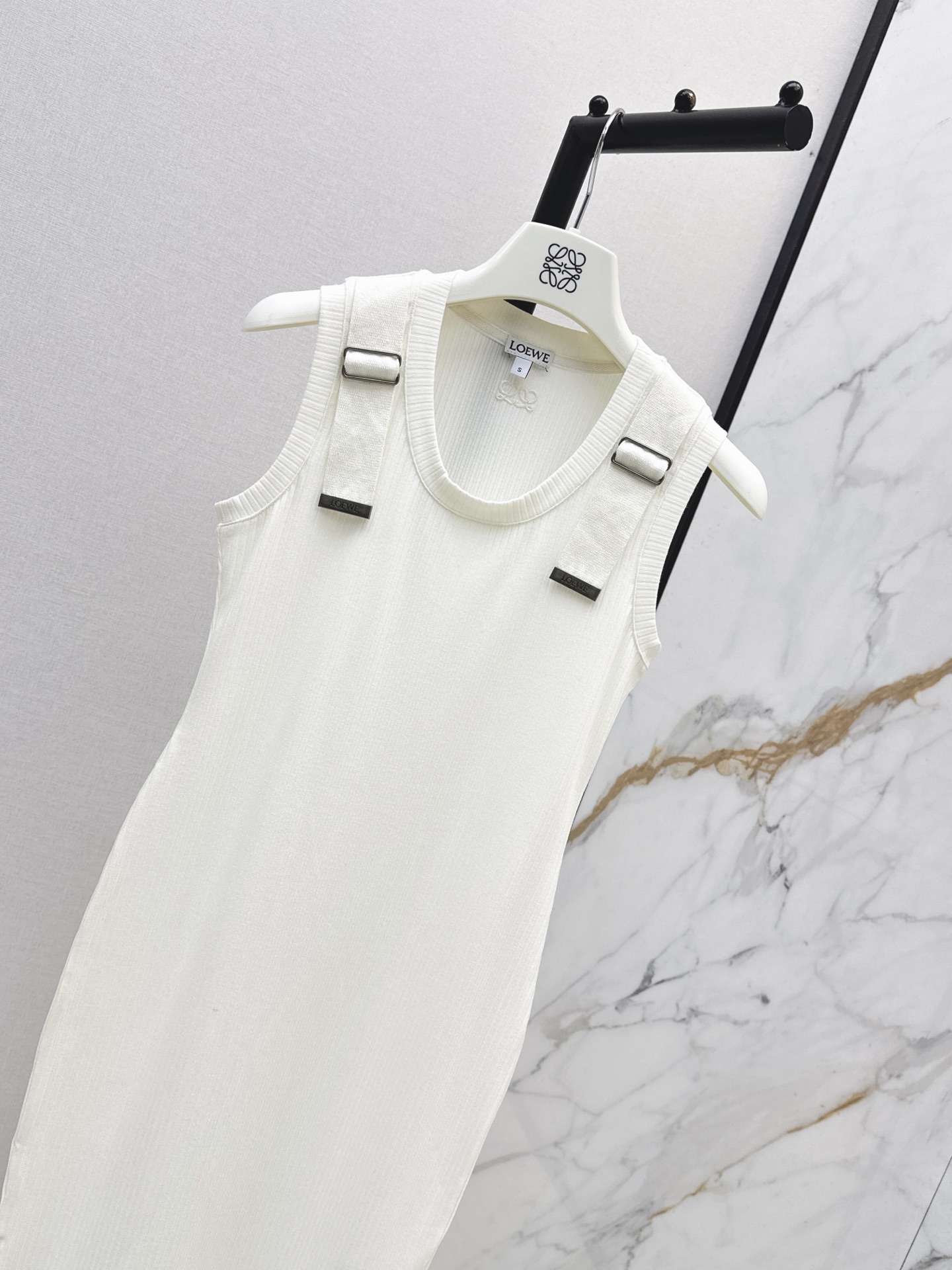 Loe 26ss sleeveless knit dress