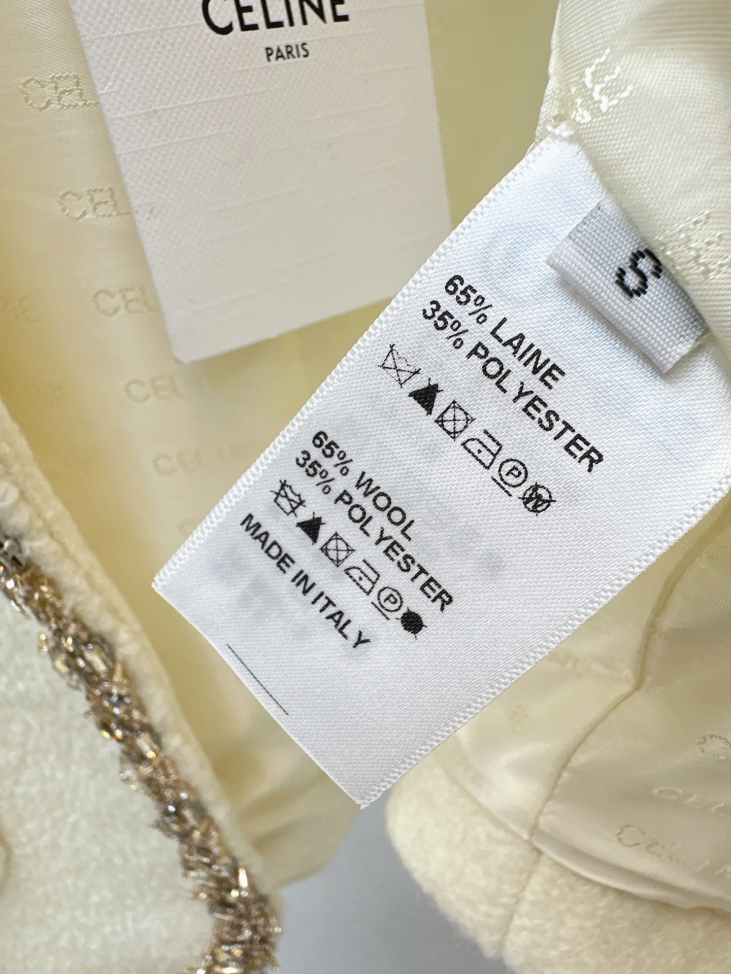 Celi 25fw beading woven jacket