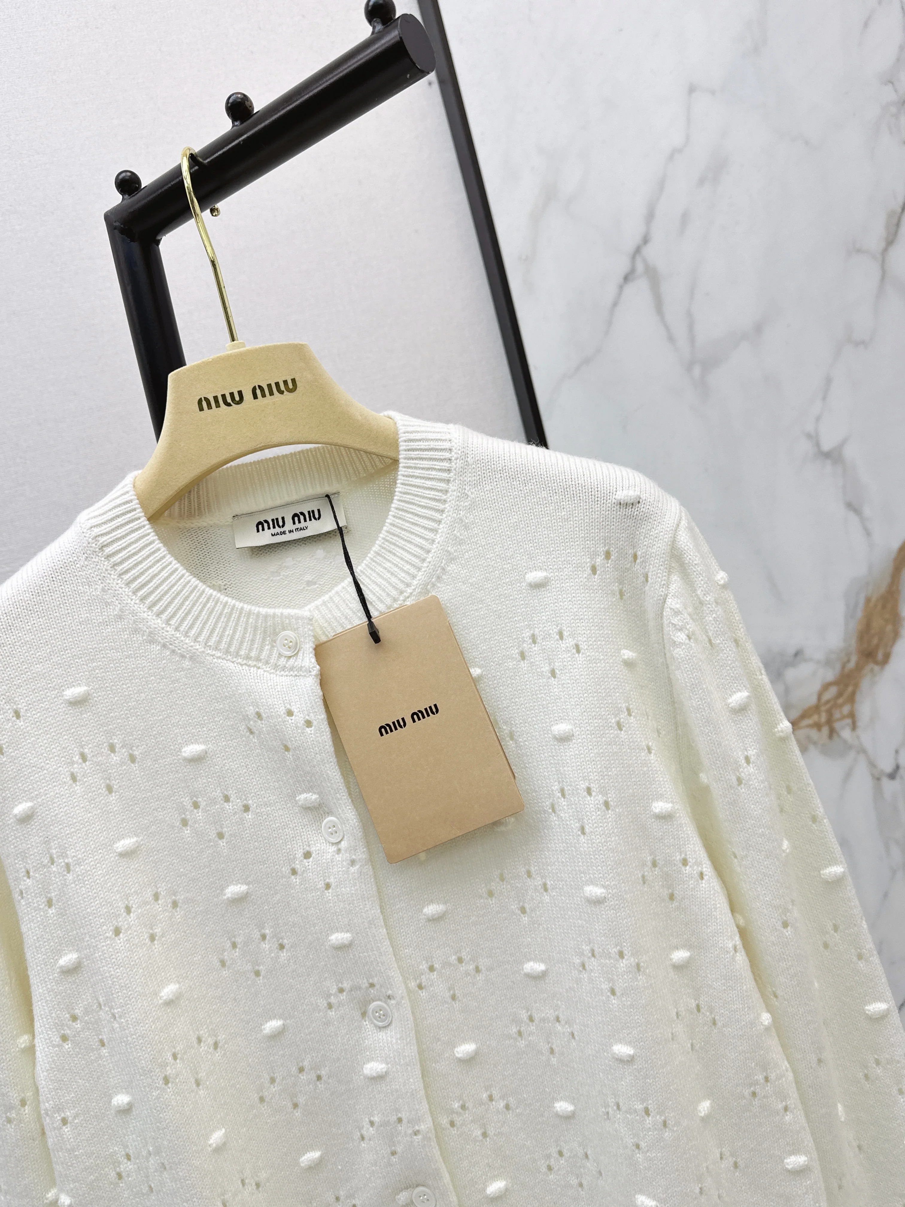 Miu 26ss knitted cardigan