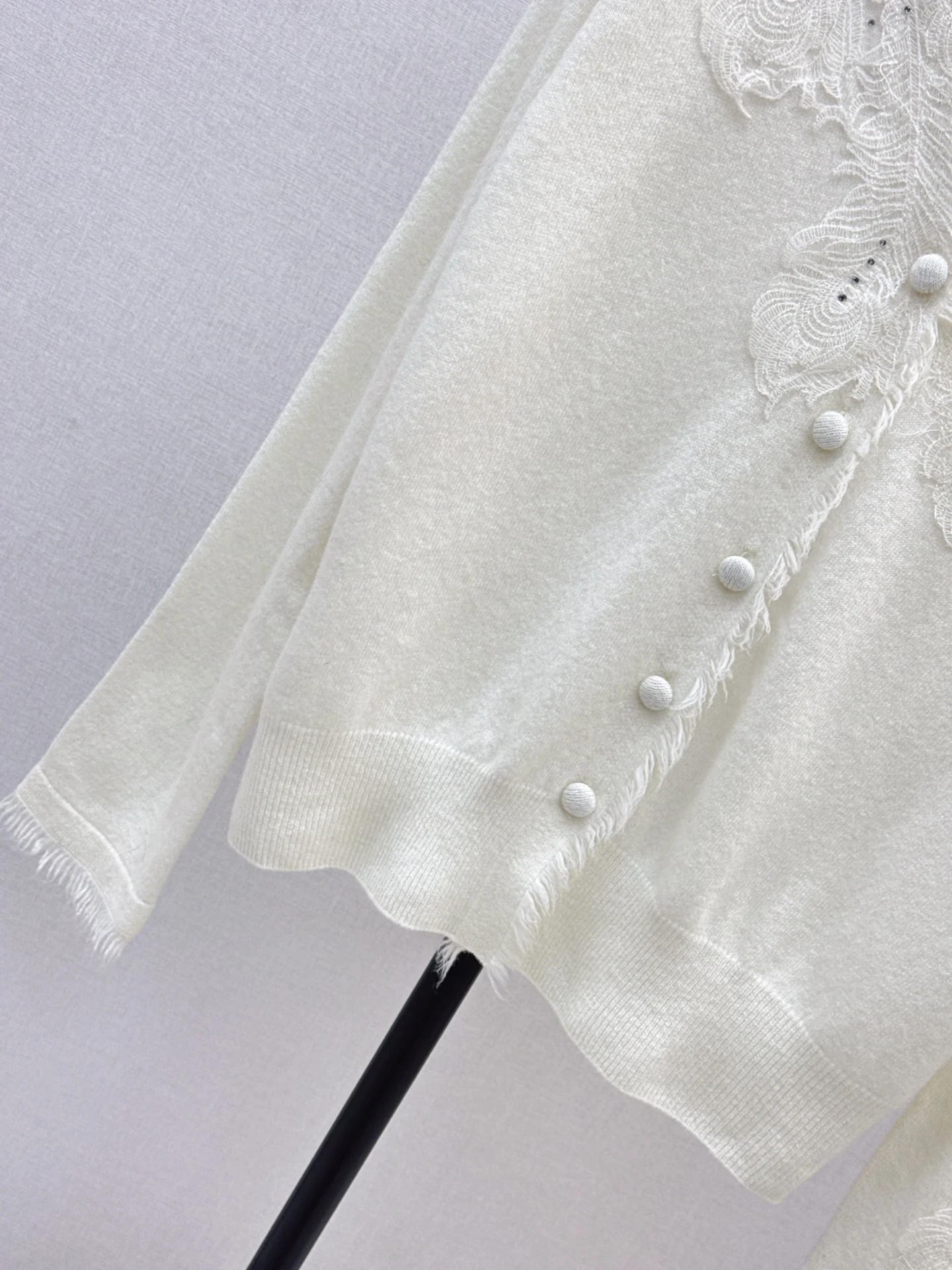 Es 25fw rhinestone cardigan