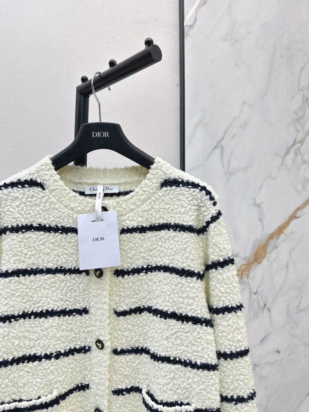 CD 25fw tripe cardigan