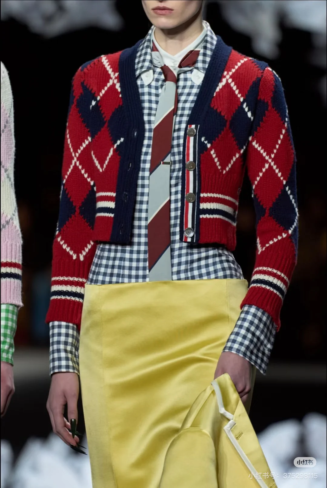 Thom 25fw jacquard cardigan