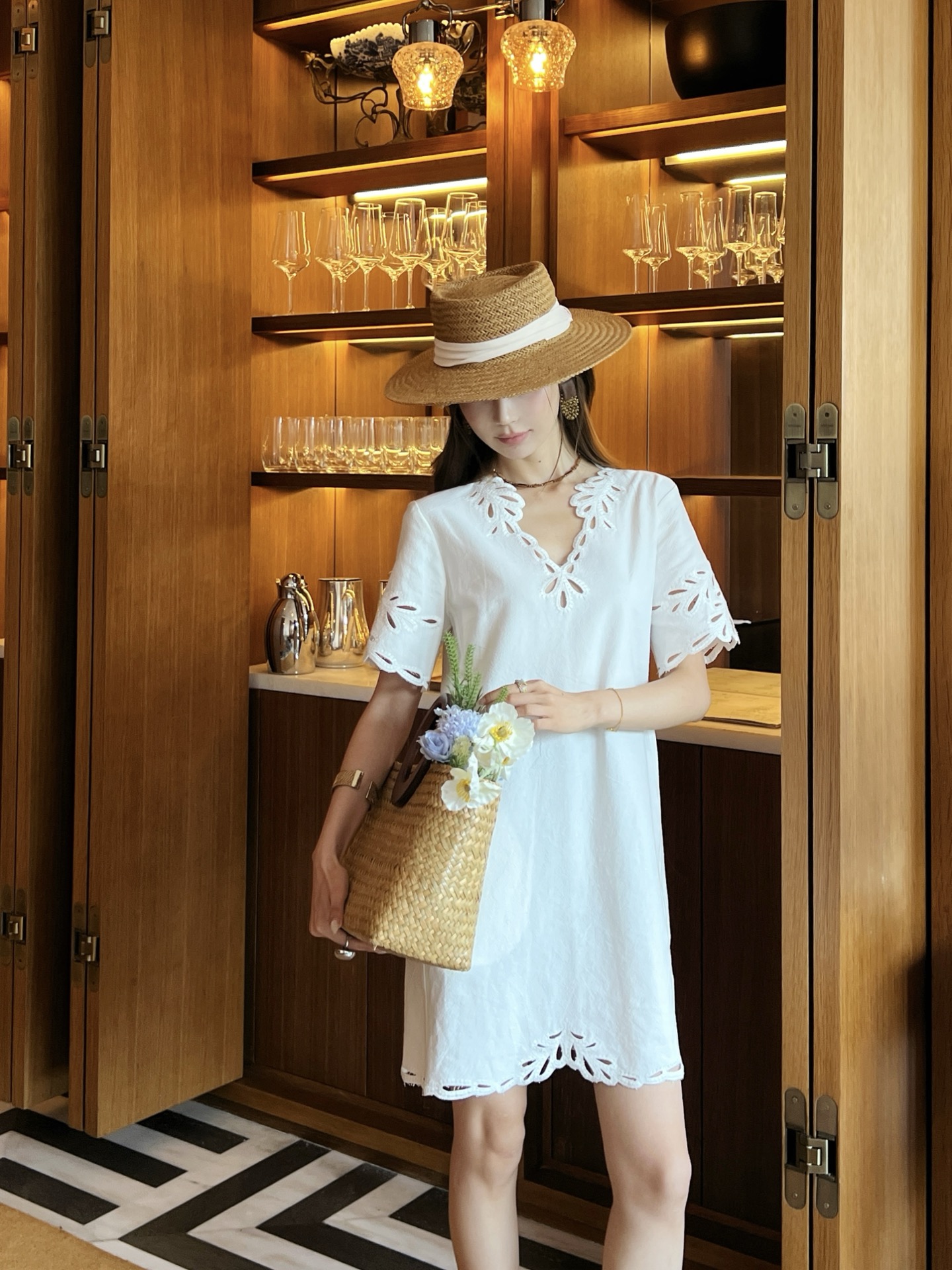 Valen 26ss embroidery dress