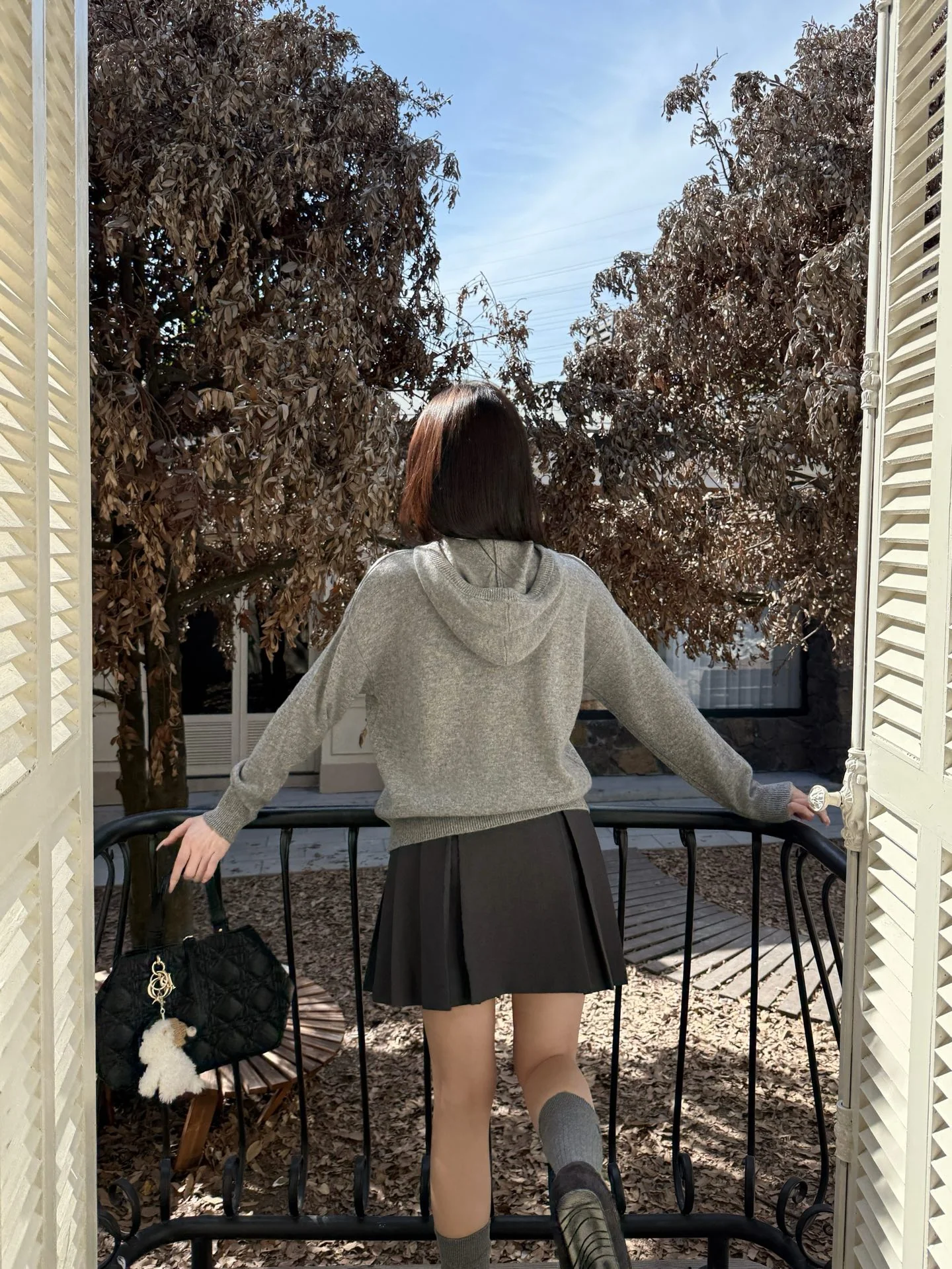 Max 26ss rhinestone hooded sweater