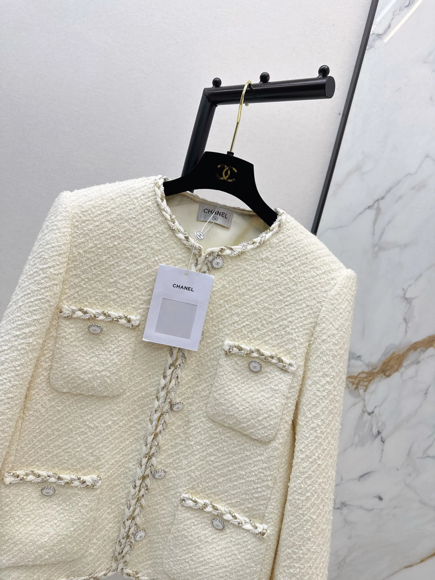 Chan 26ss woven tweed jacket