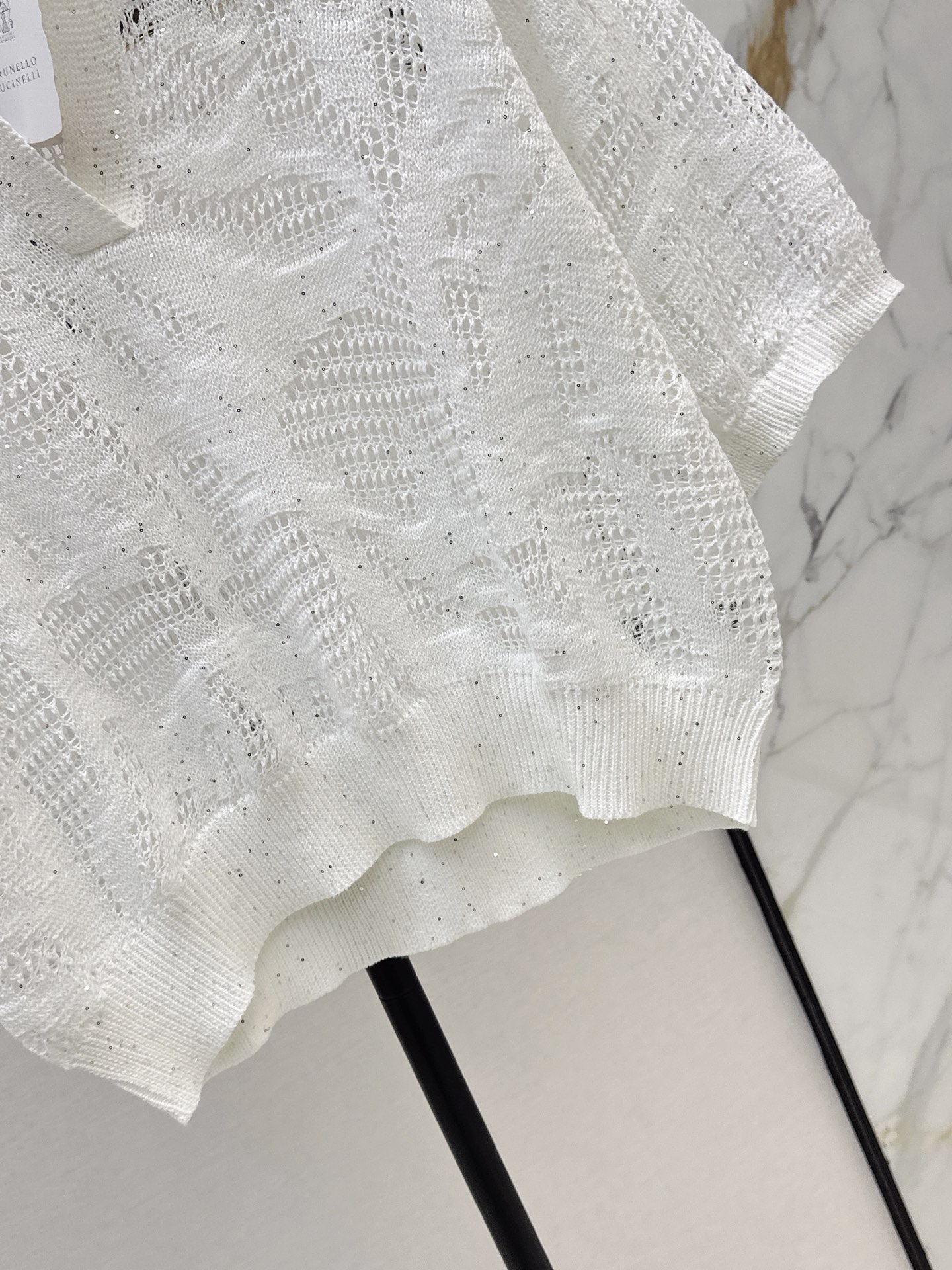Brun 26ss hollow knitwear