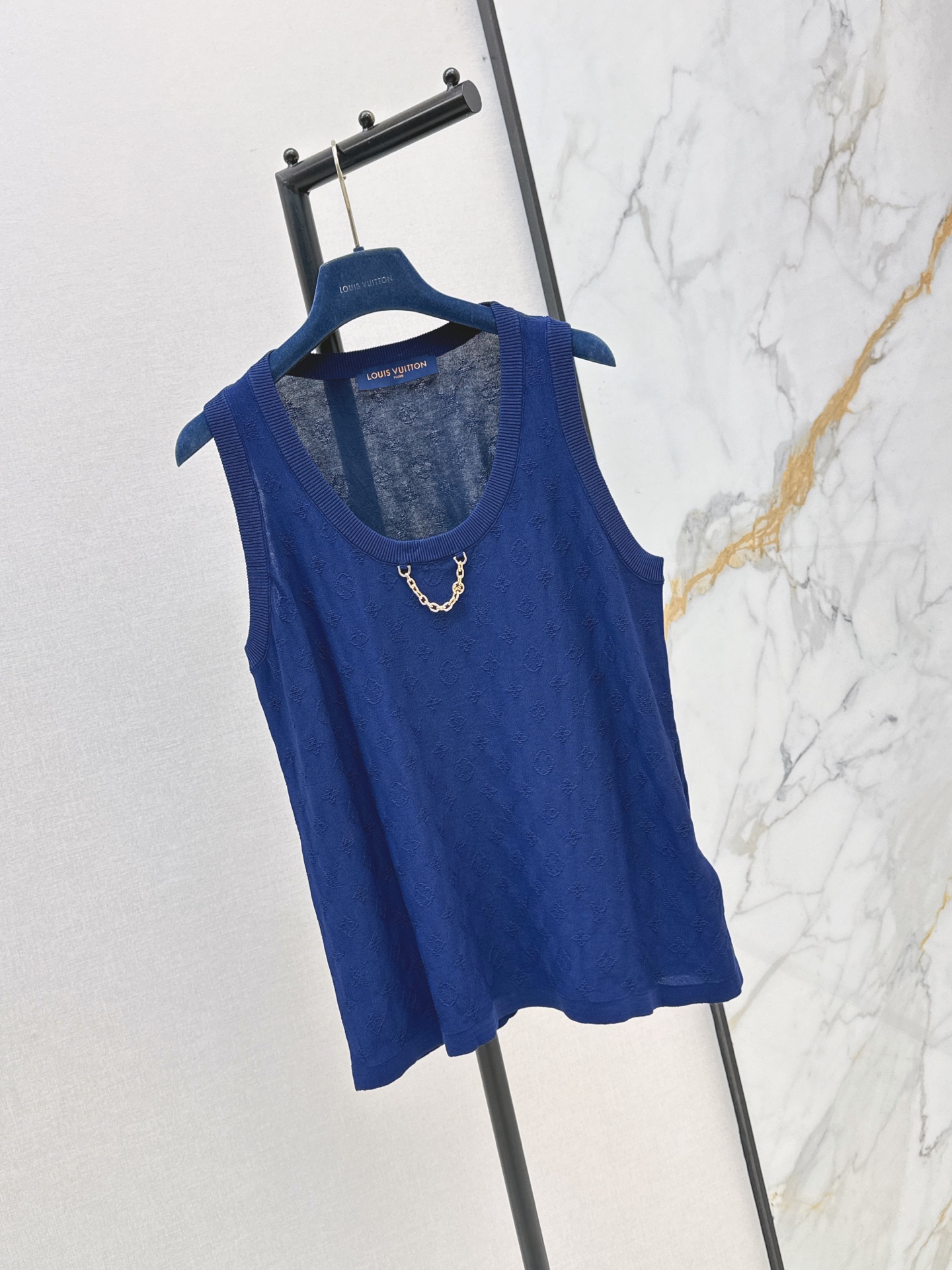 Loui 26ss jacquard knit vest