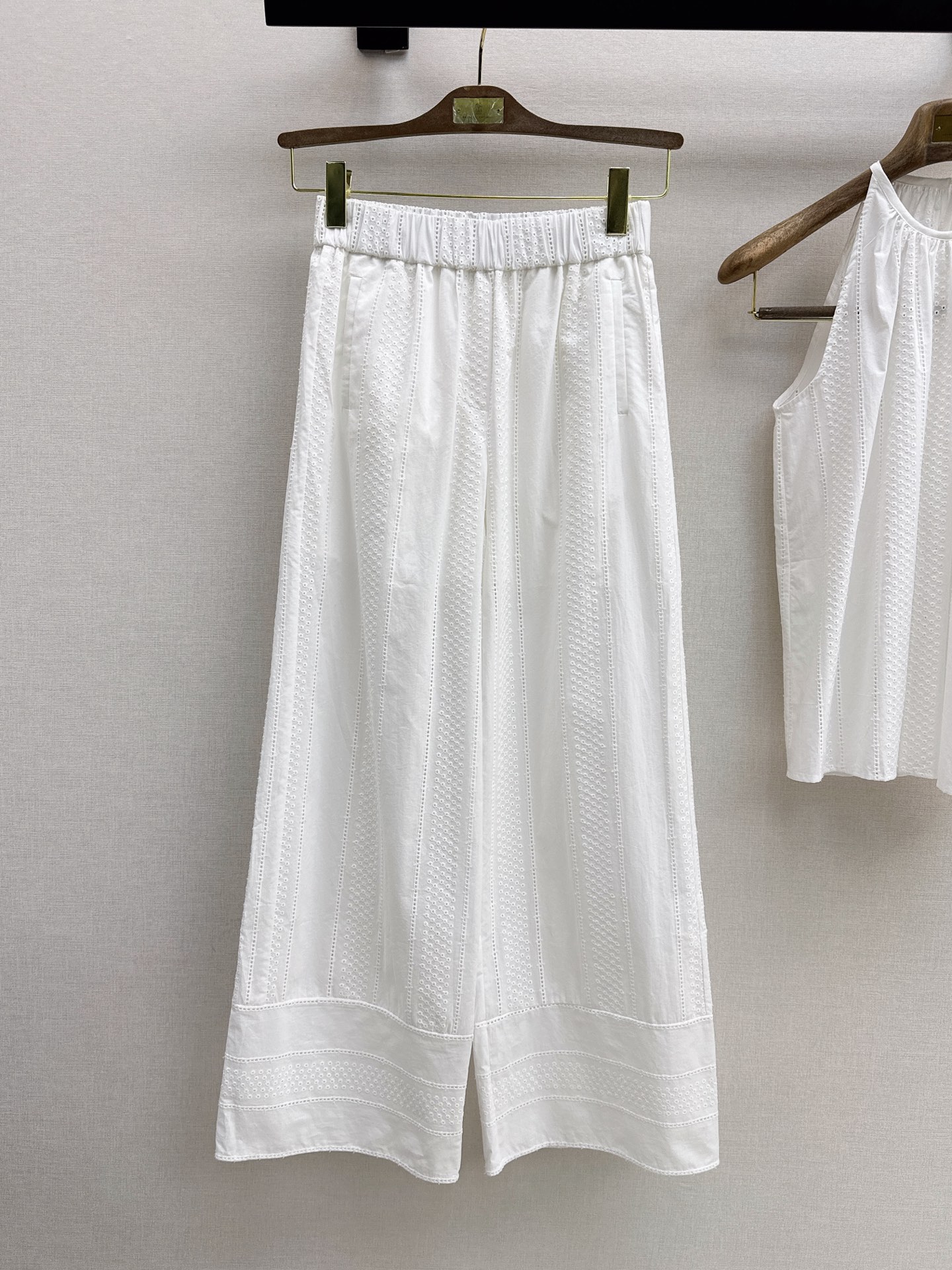 Brun 26ss sleeveless A-line top pants set