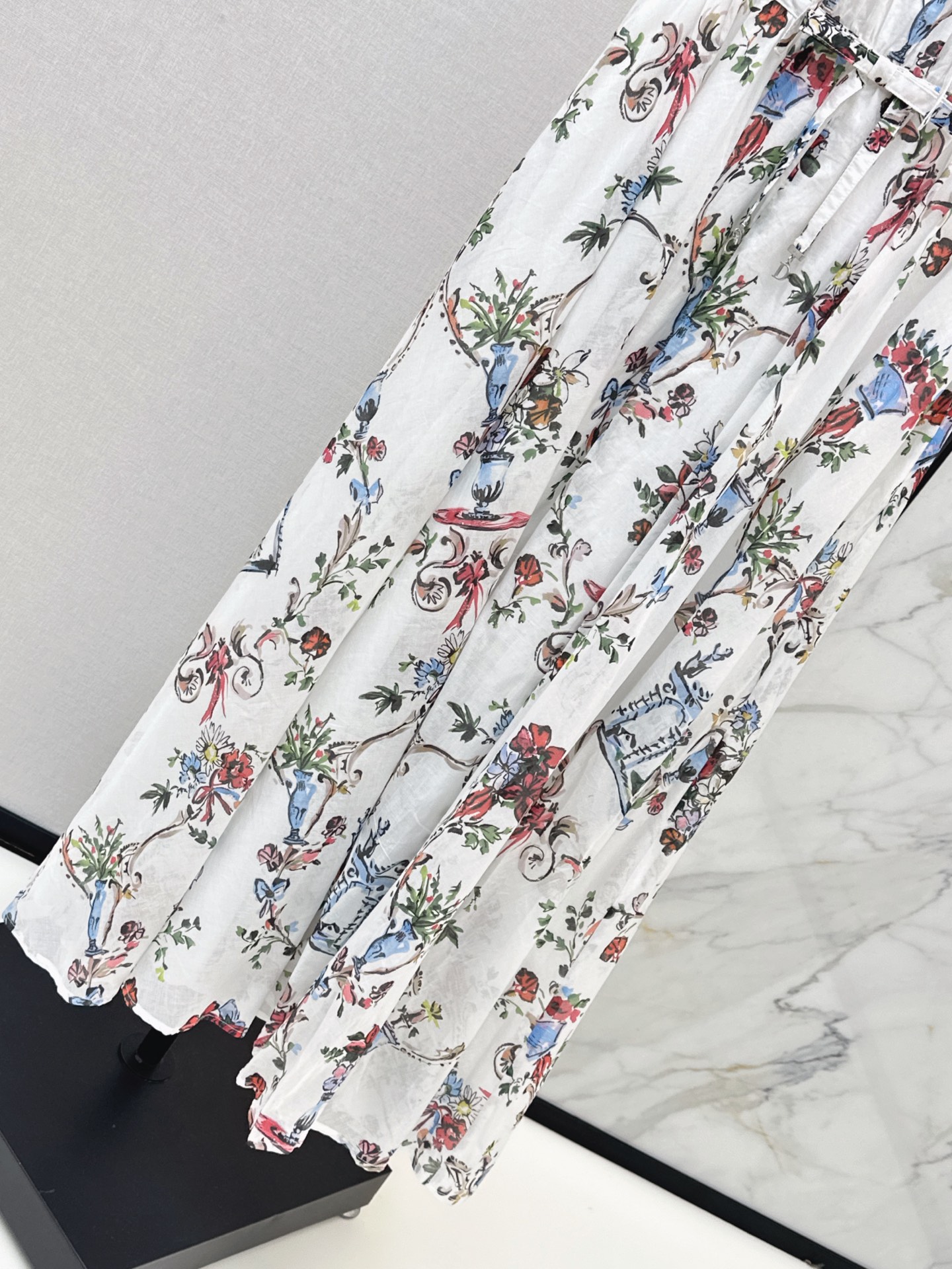 CD 26ss v-neck print dress