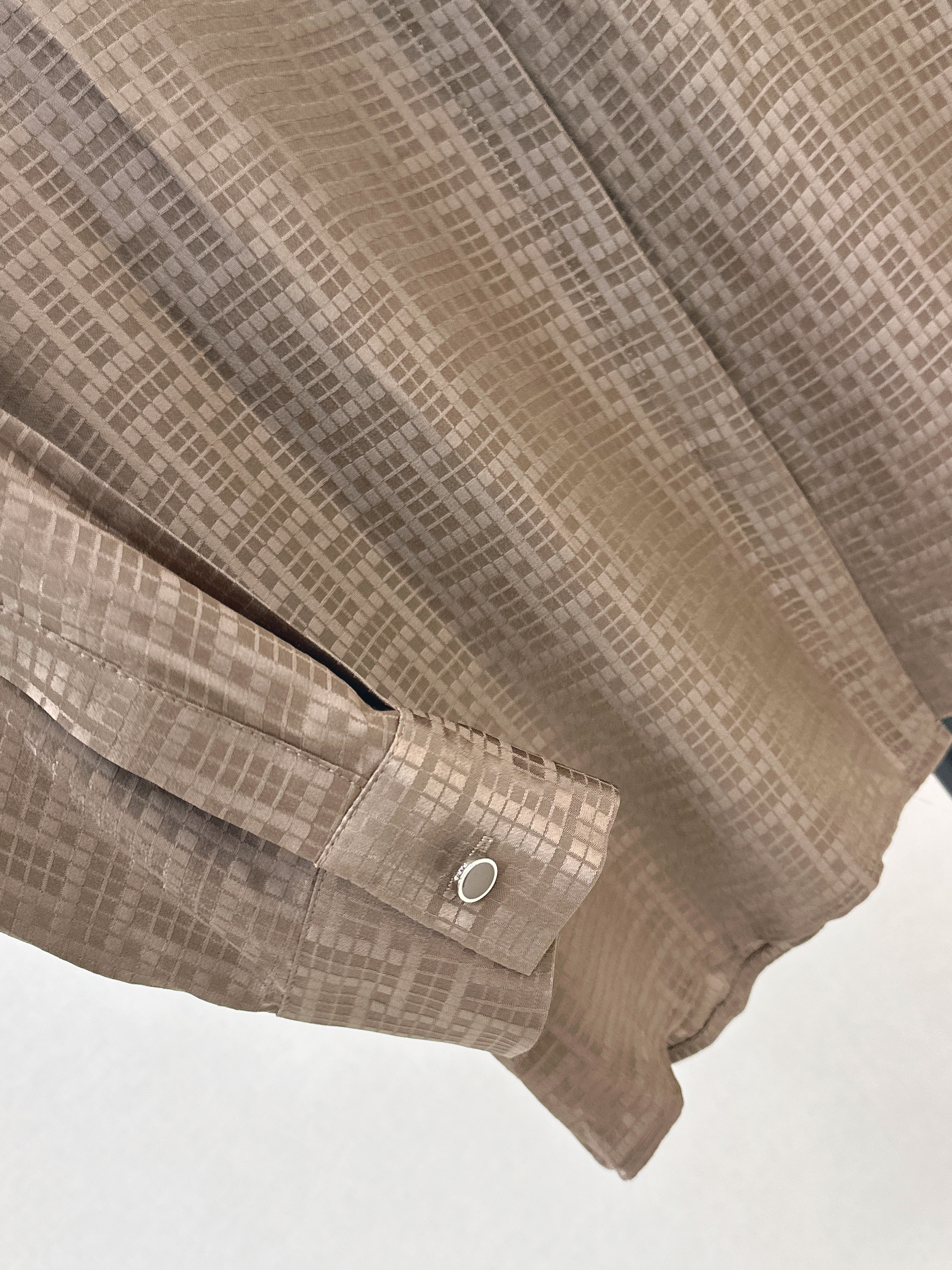 Her 26ss jacquard silk shirt