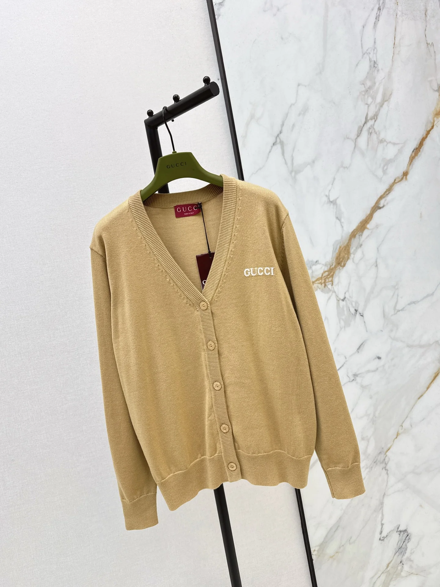 Gucc 26ss jacquard knit cardigan