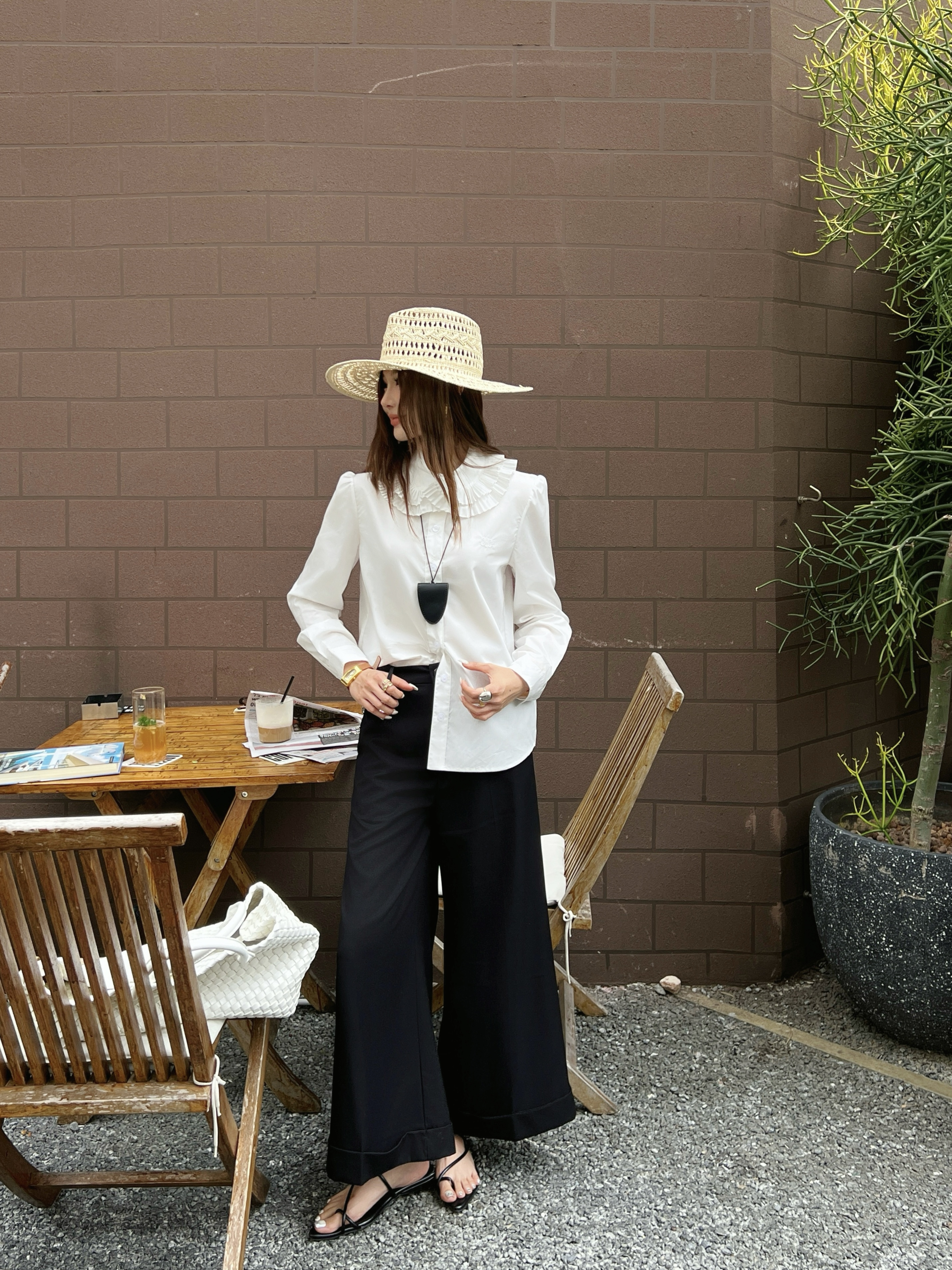 Celi 26ss ruffle shirt