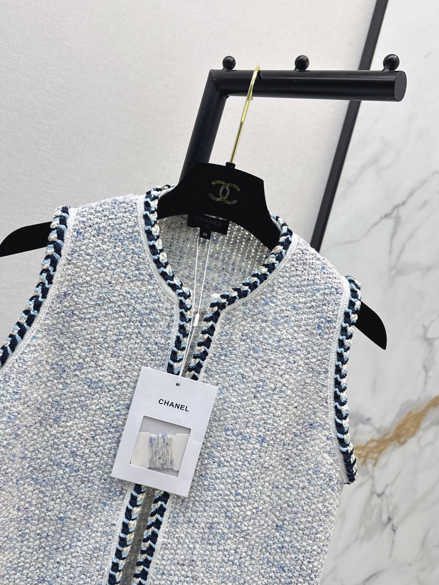 Chan 26ss knit vest jacket