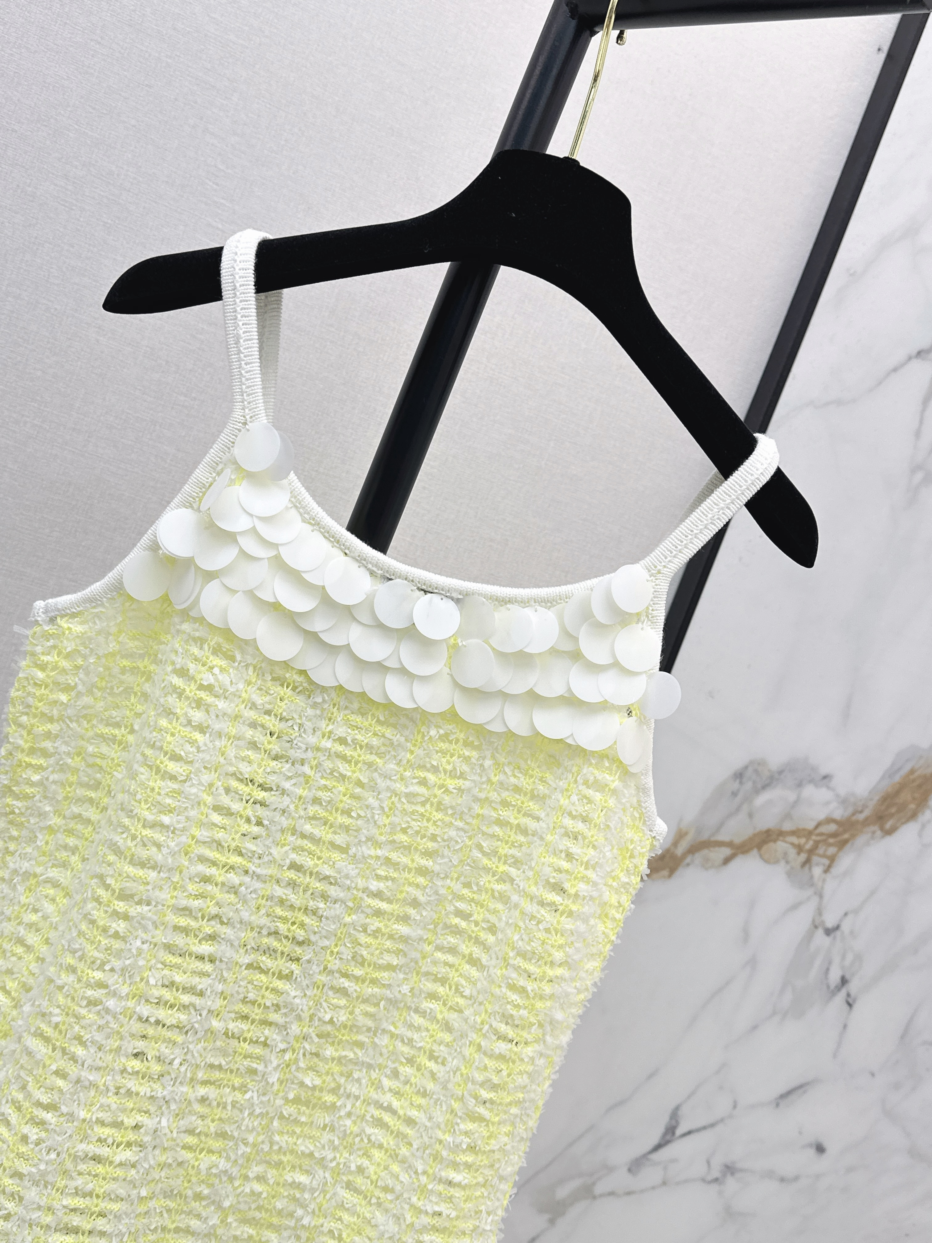 Chan 26ss knit slip dress