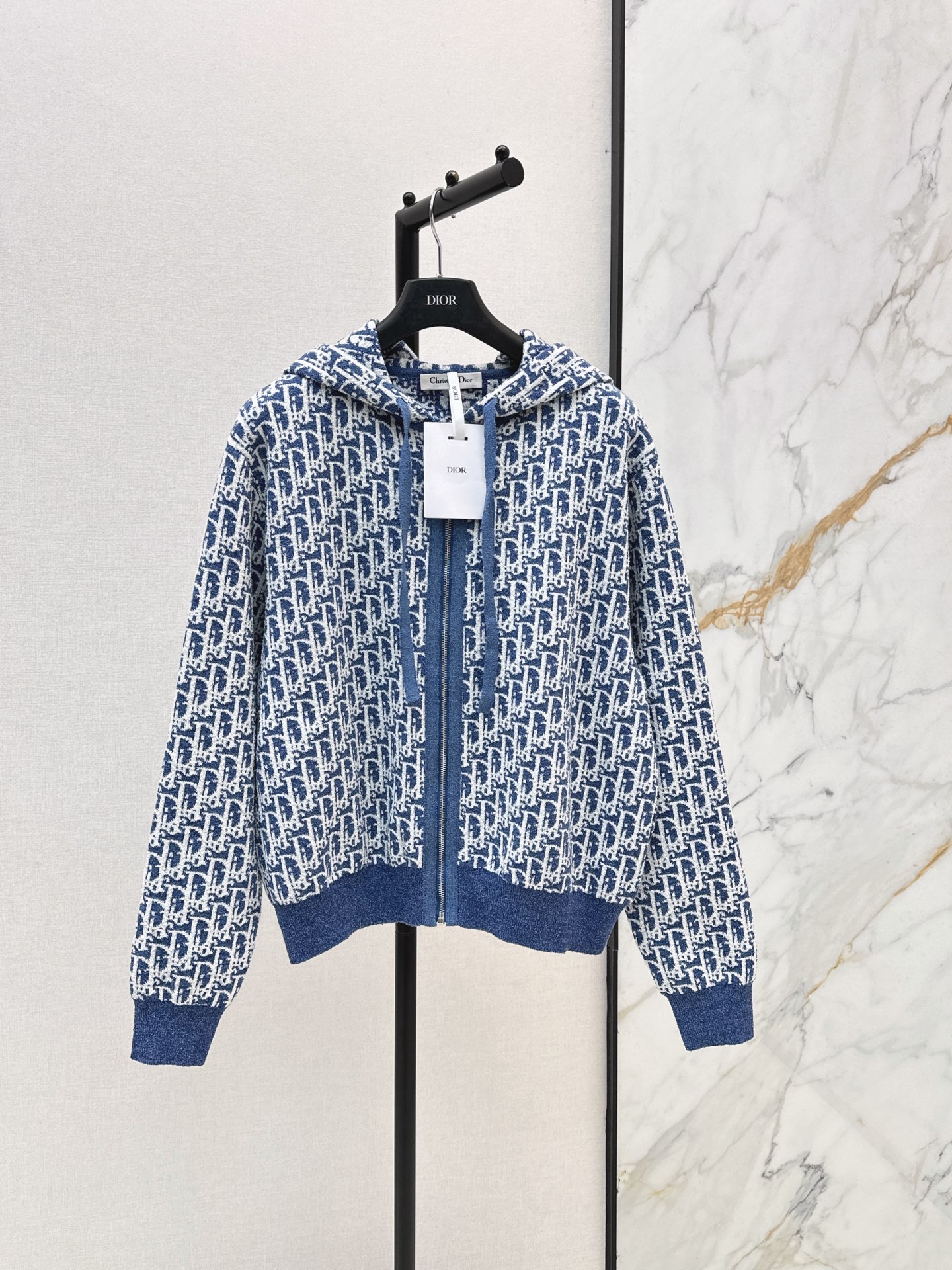 CD 26ss jacquard knit hooded jacket
