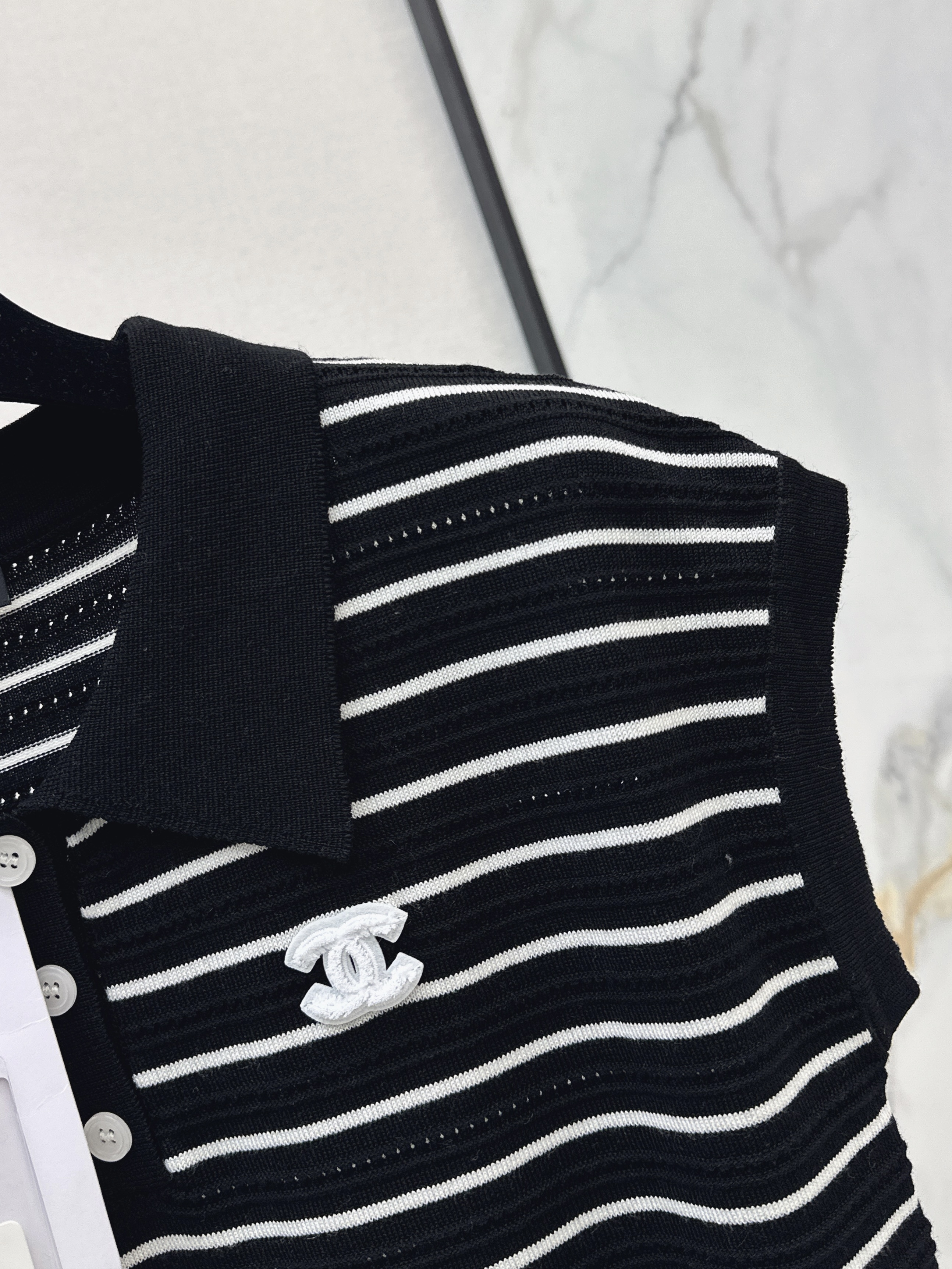 Chan 26ss stripe kniwear