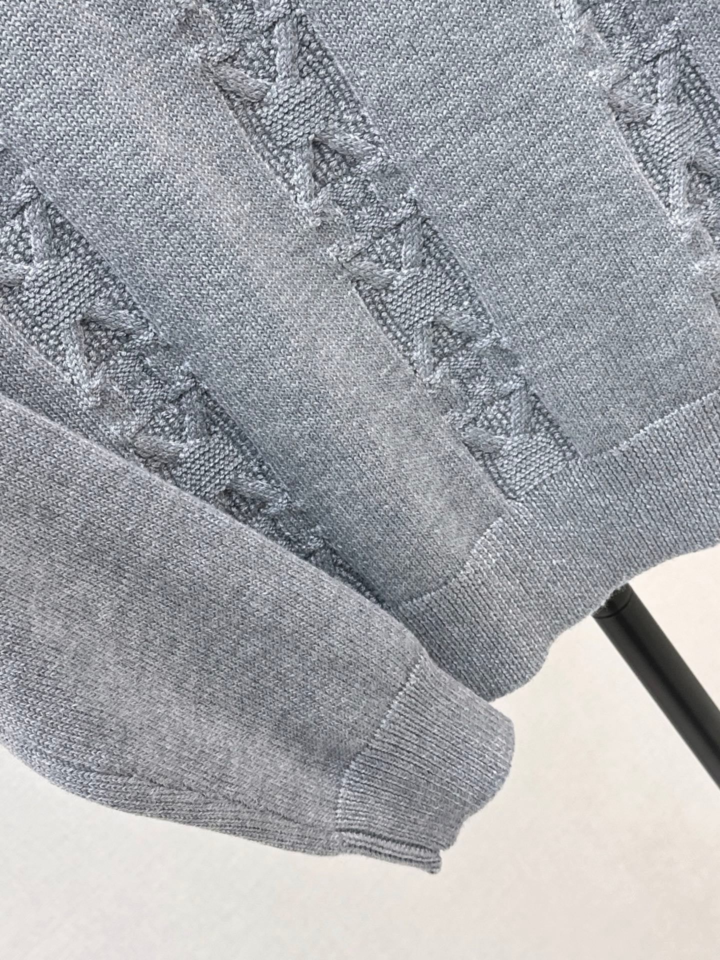 Chan 25fw zip knit jumper