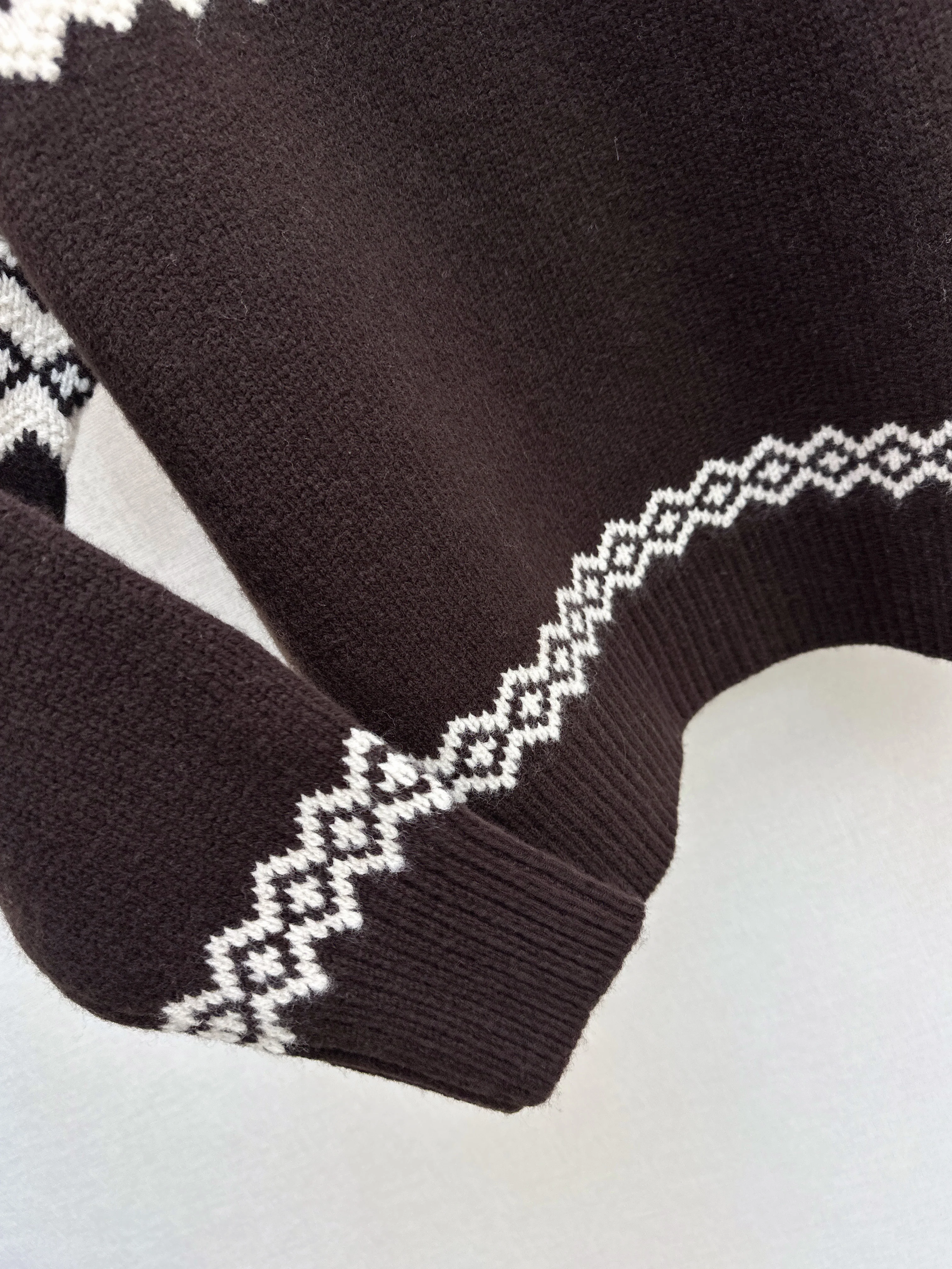 Ralp 26ss fair isle knit sweater