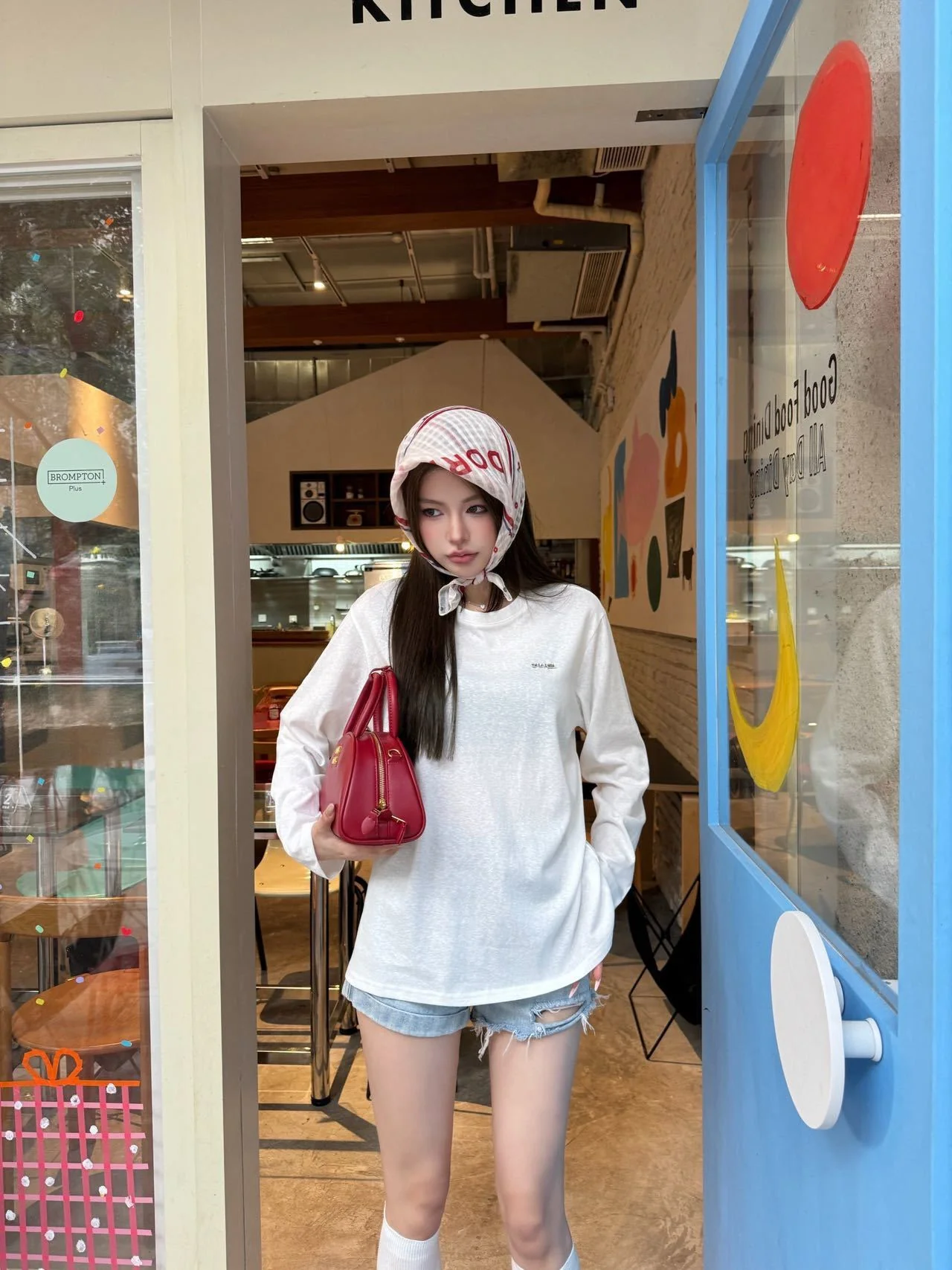 Chan 26ss embroidery logo tee