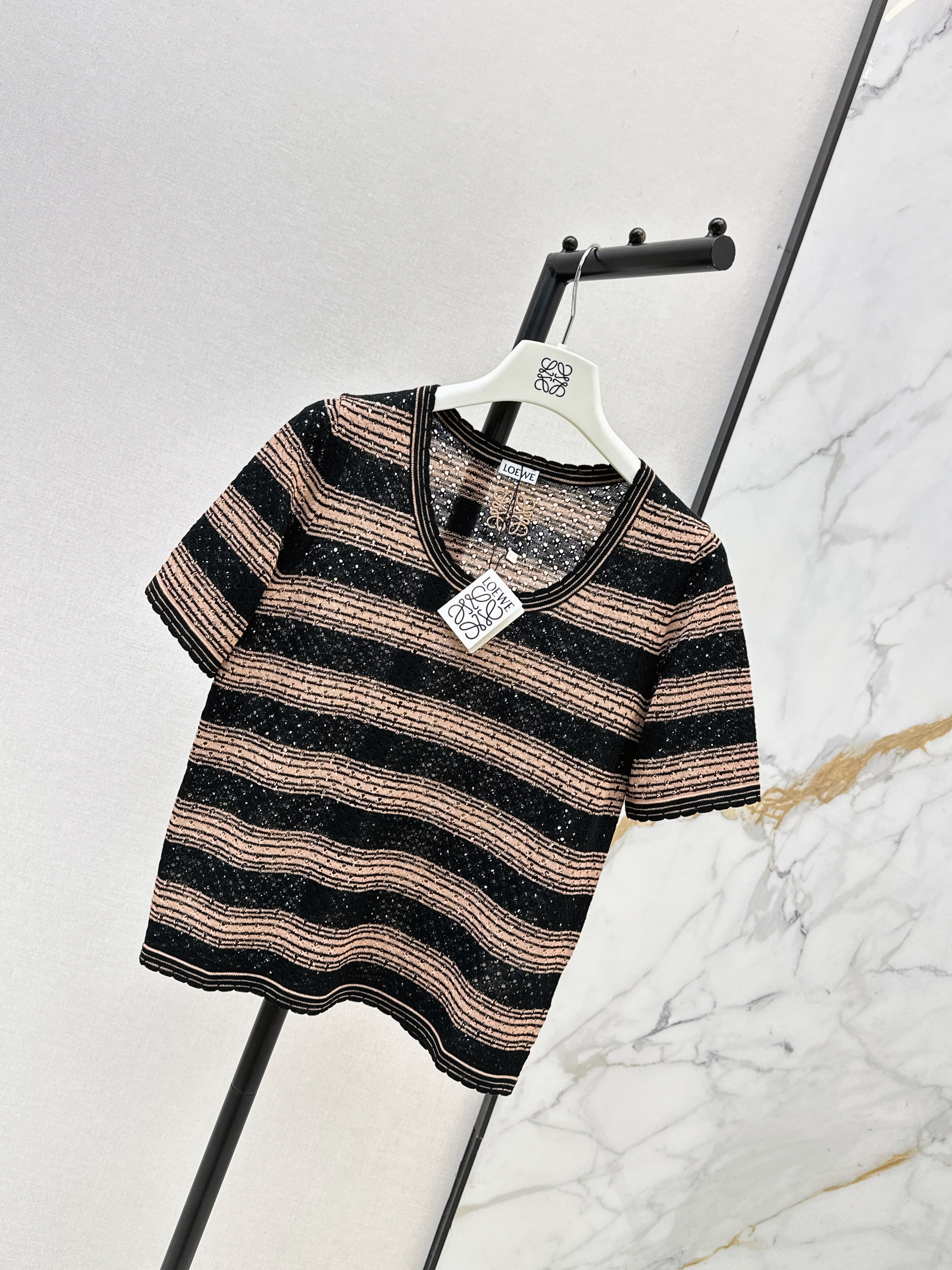 Loe 26ss stripe knitwear