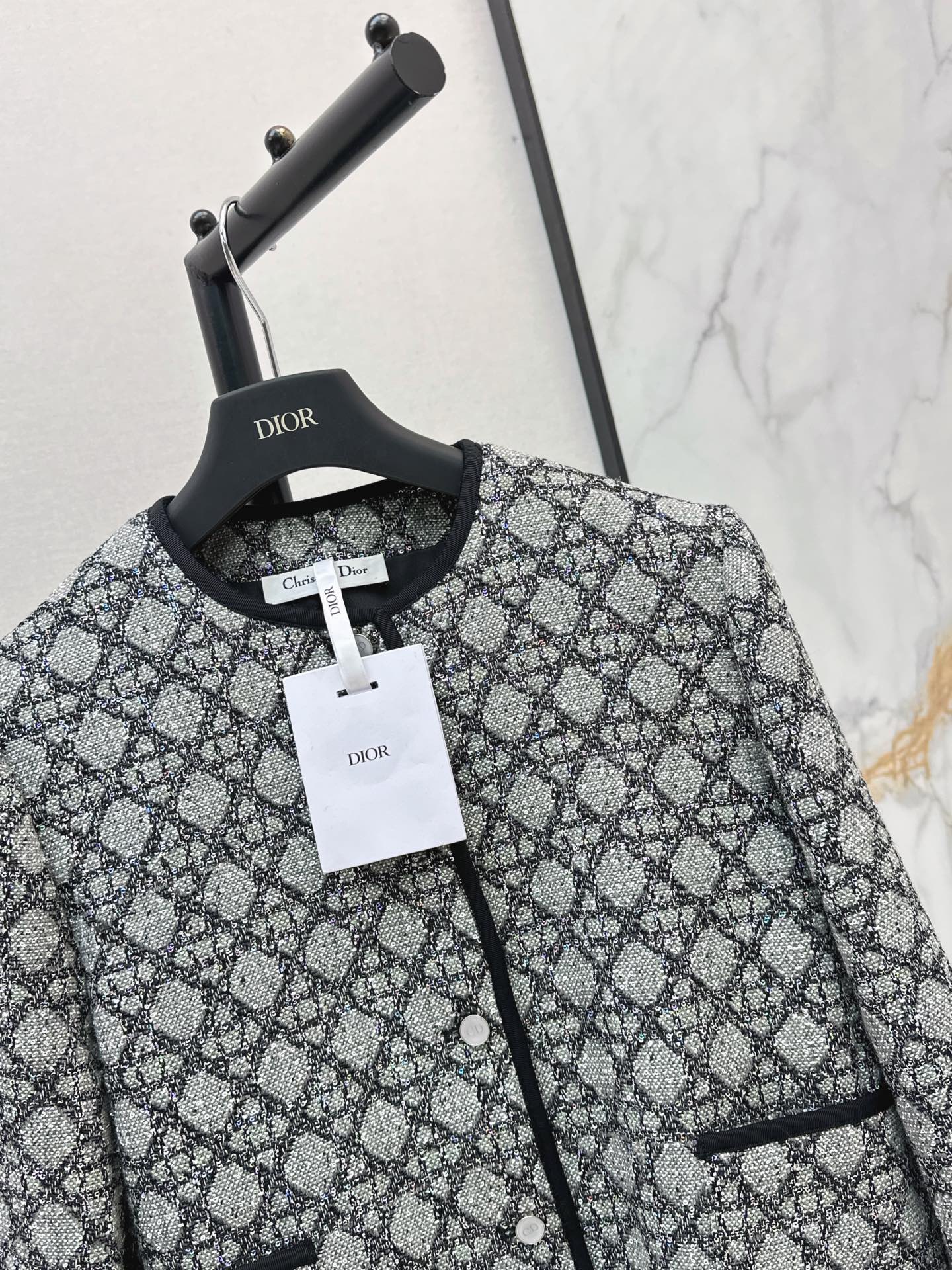 CD 26ss rhinestone tweed jacket