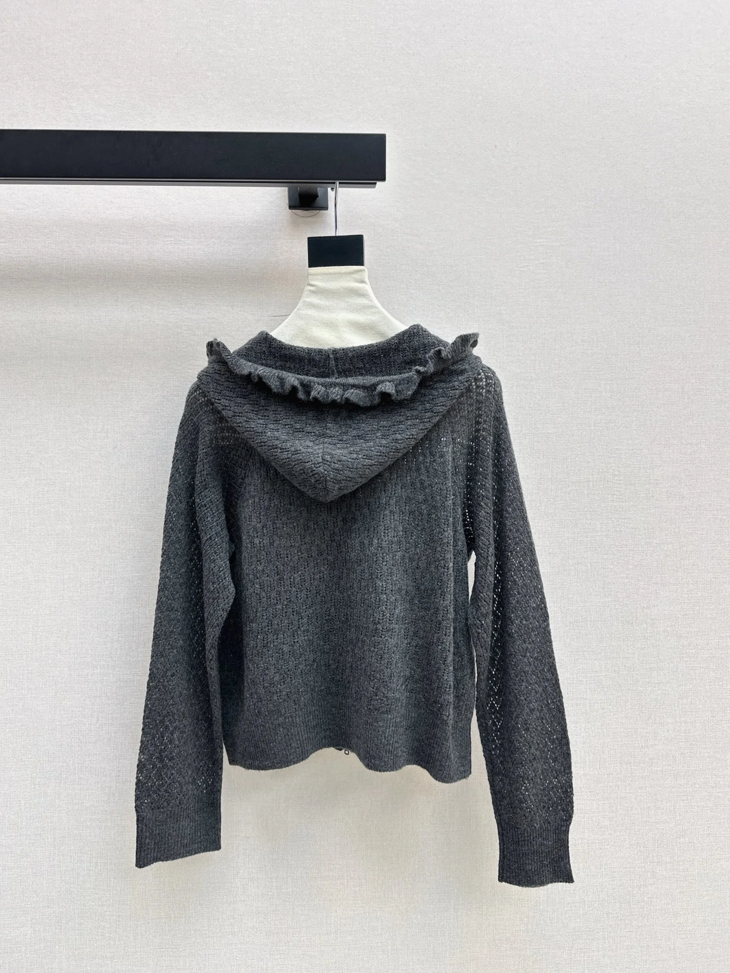 CD 25fw hooded knit cardigan