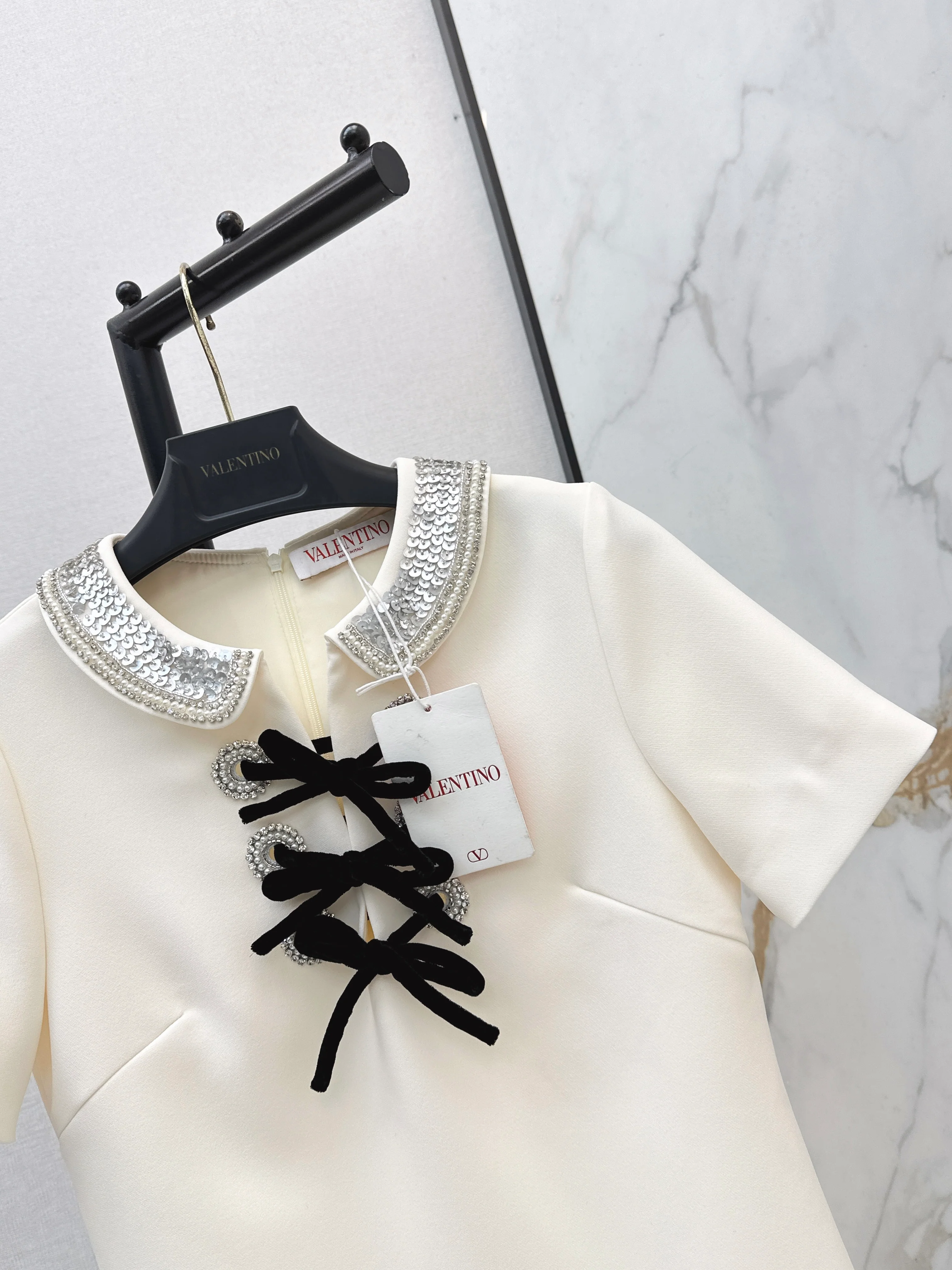 Valen 26ss beading sequins dress