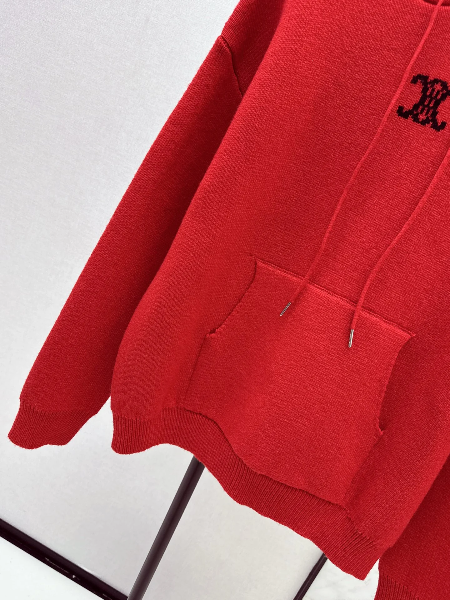 Celi 26ss hooded jacquard sweater