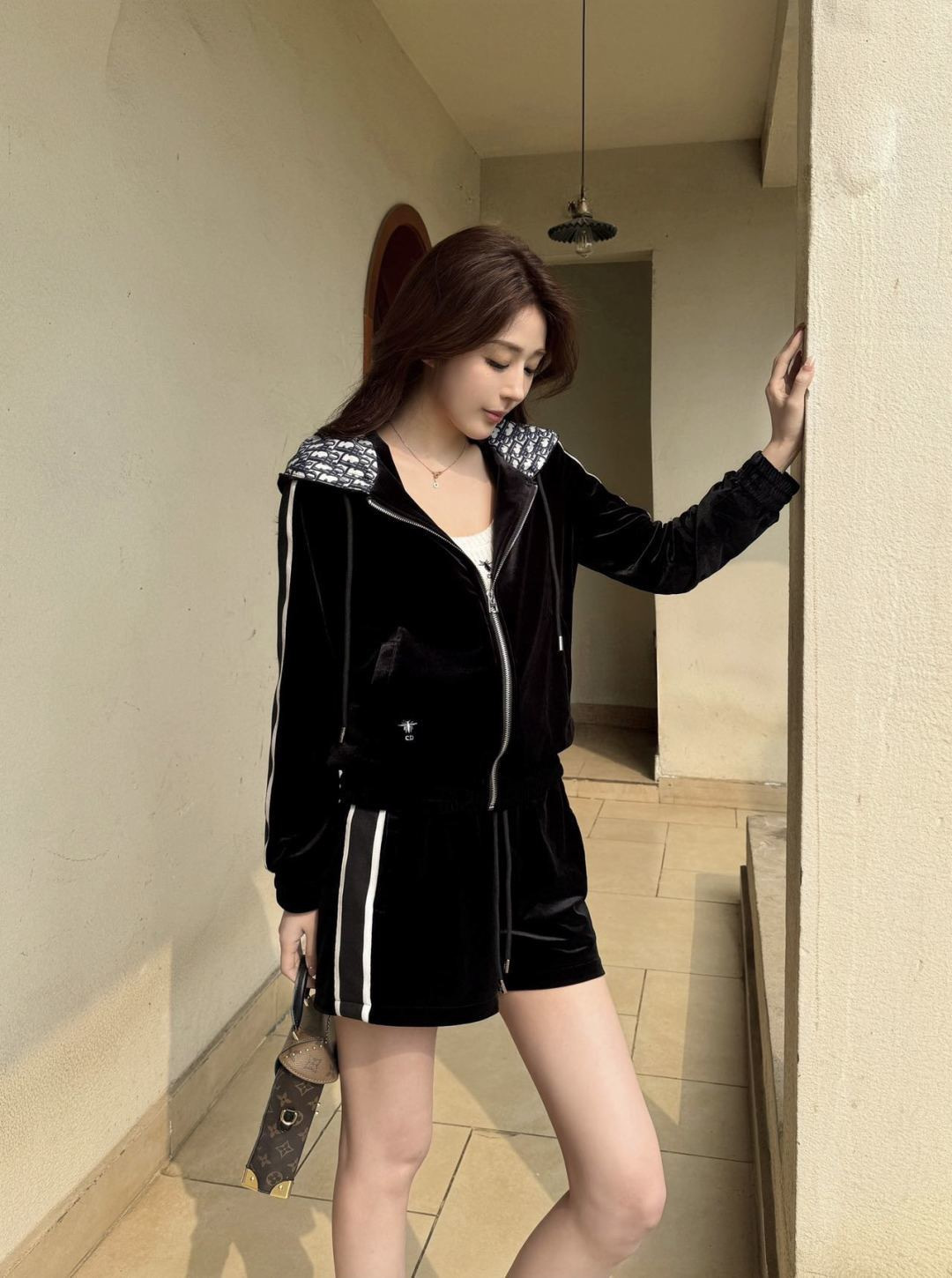 CD 26ss velvet outfit sets