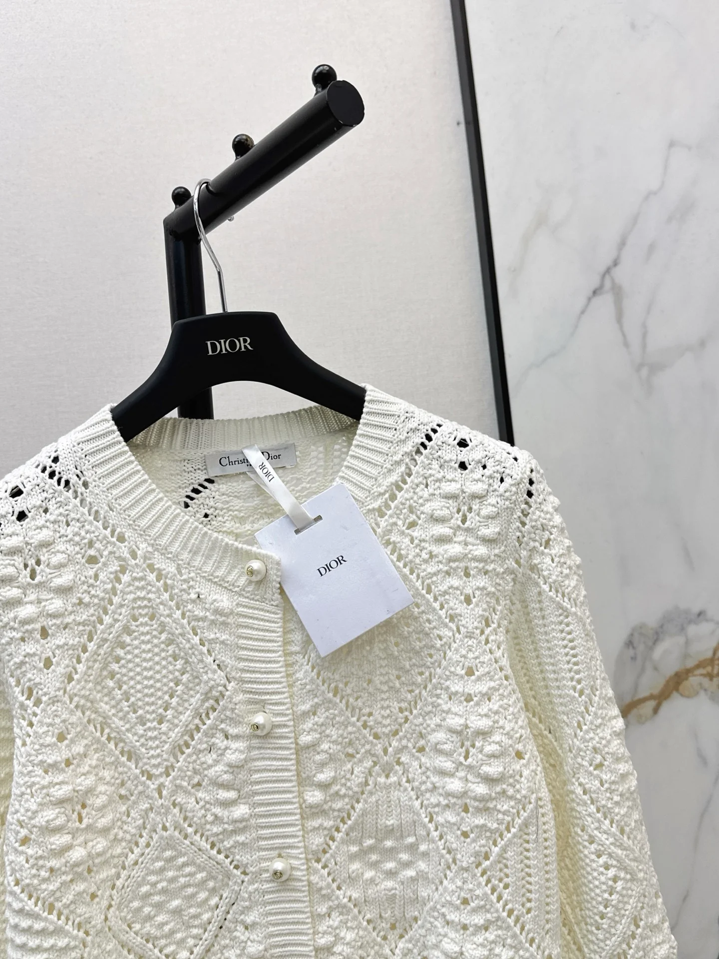 CD 26ss jacquard knit cardigan