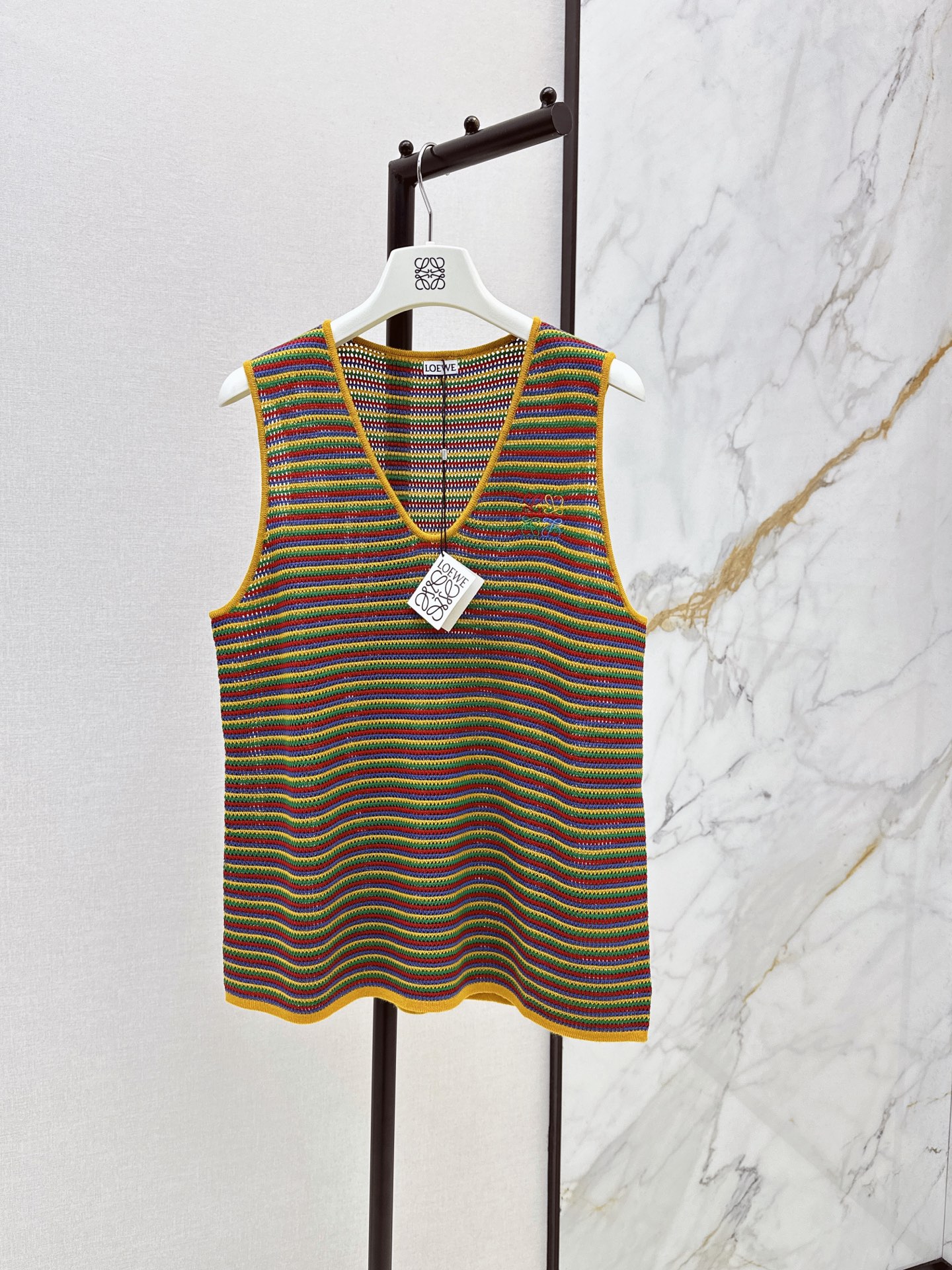 Loe 26ss sleeveless stripe vest