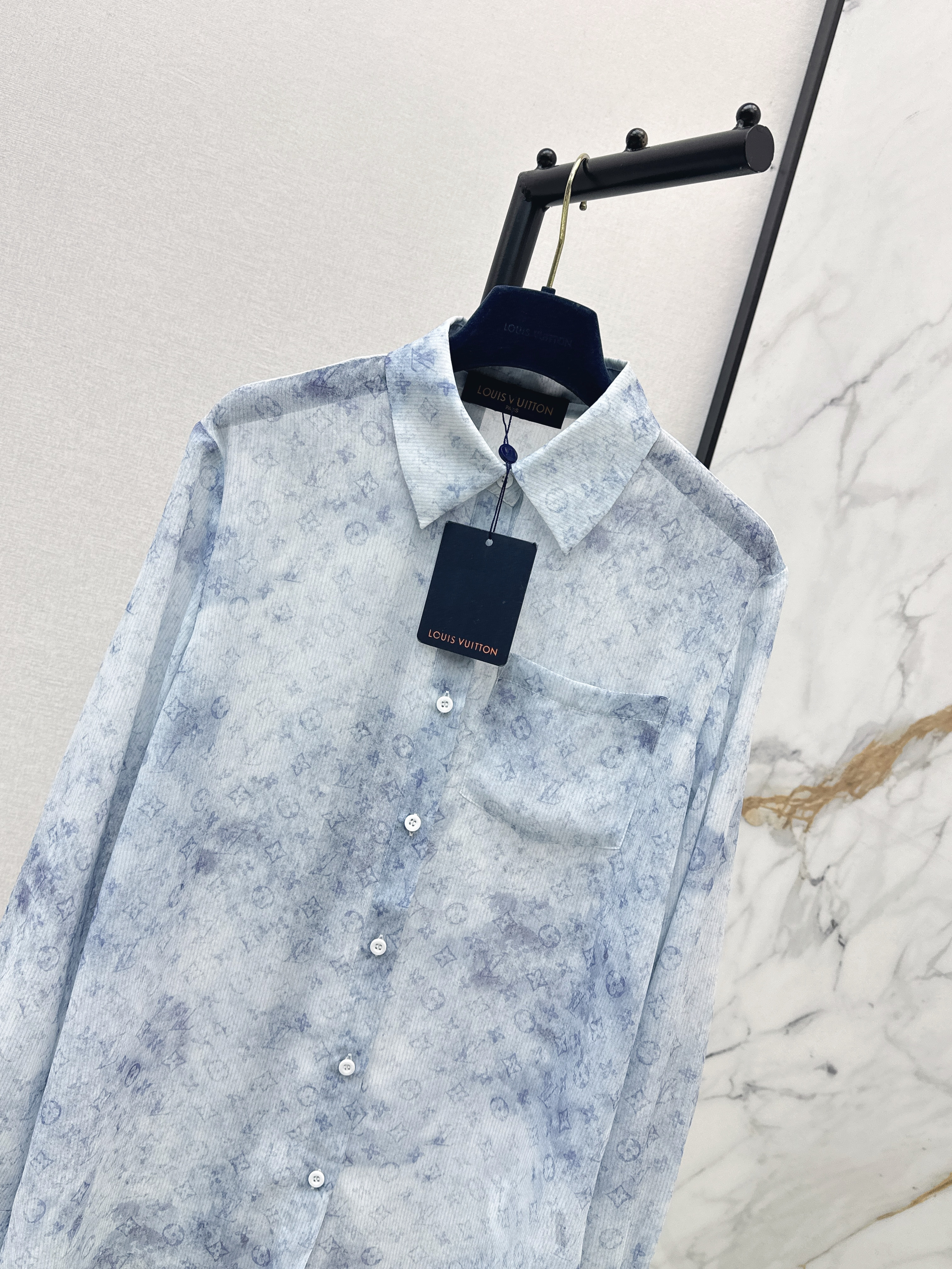 Loui 26ss gradient print shirt