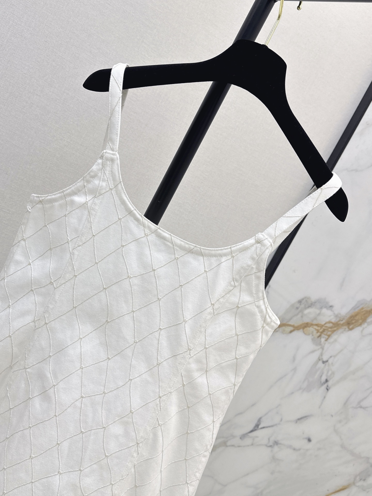 Chan 26ss denim slip dress