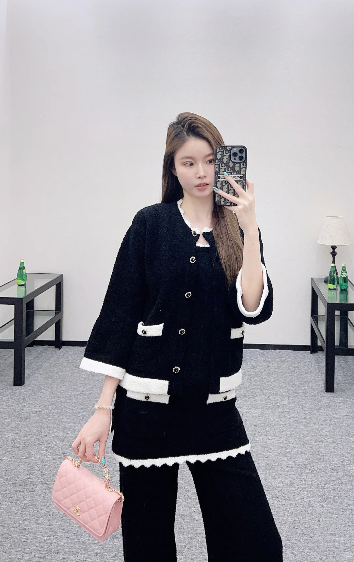 Chan 26ss knitted cardigan