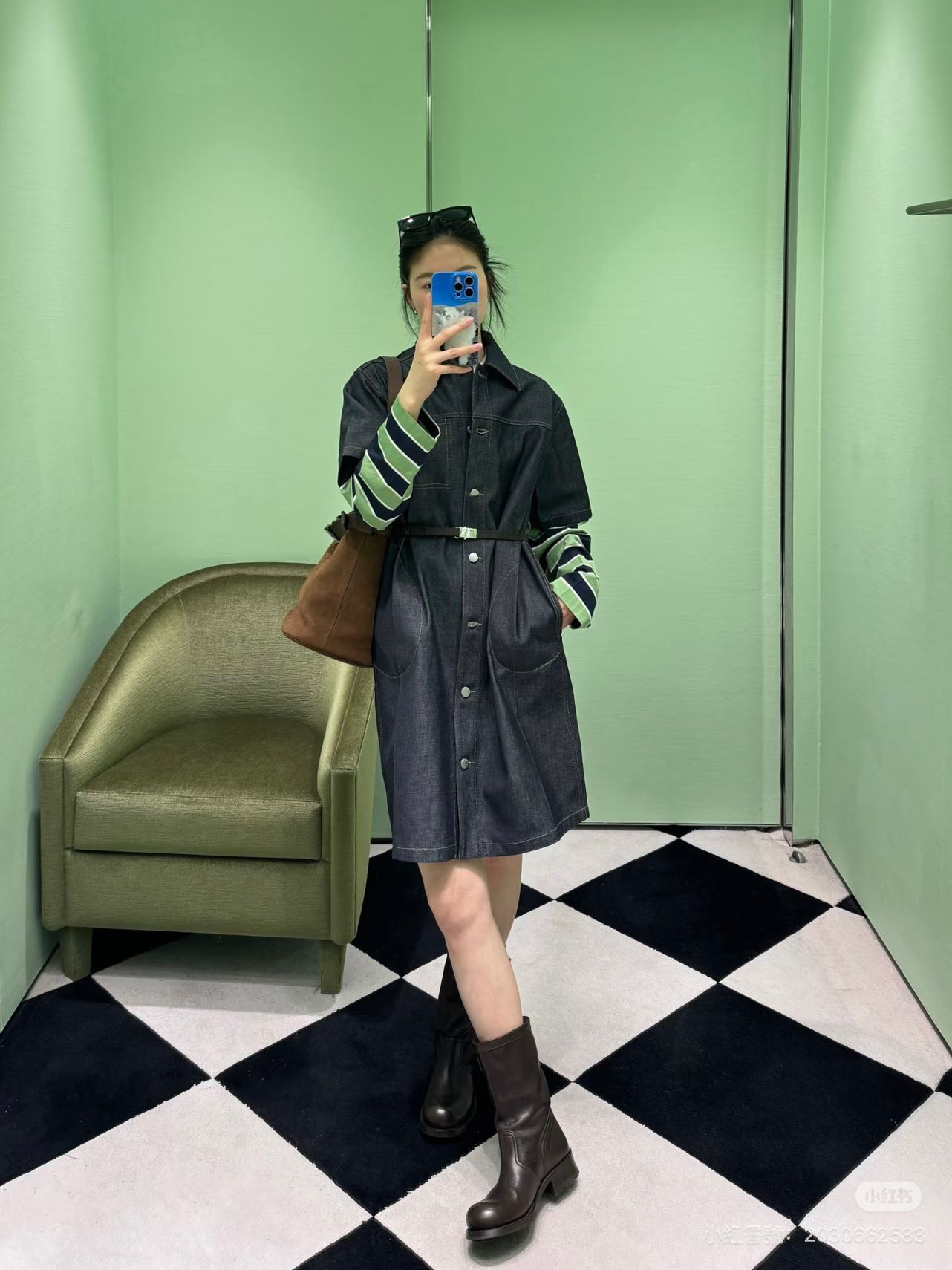 Pra 26ss denim dress