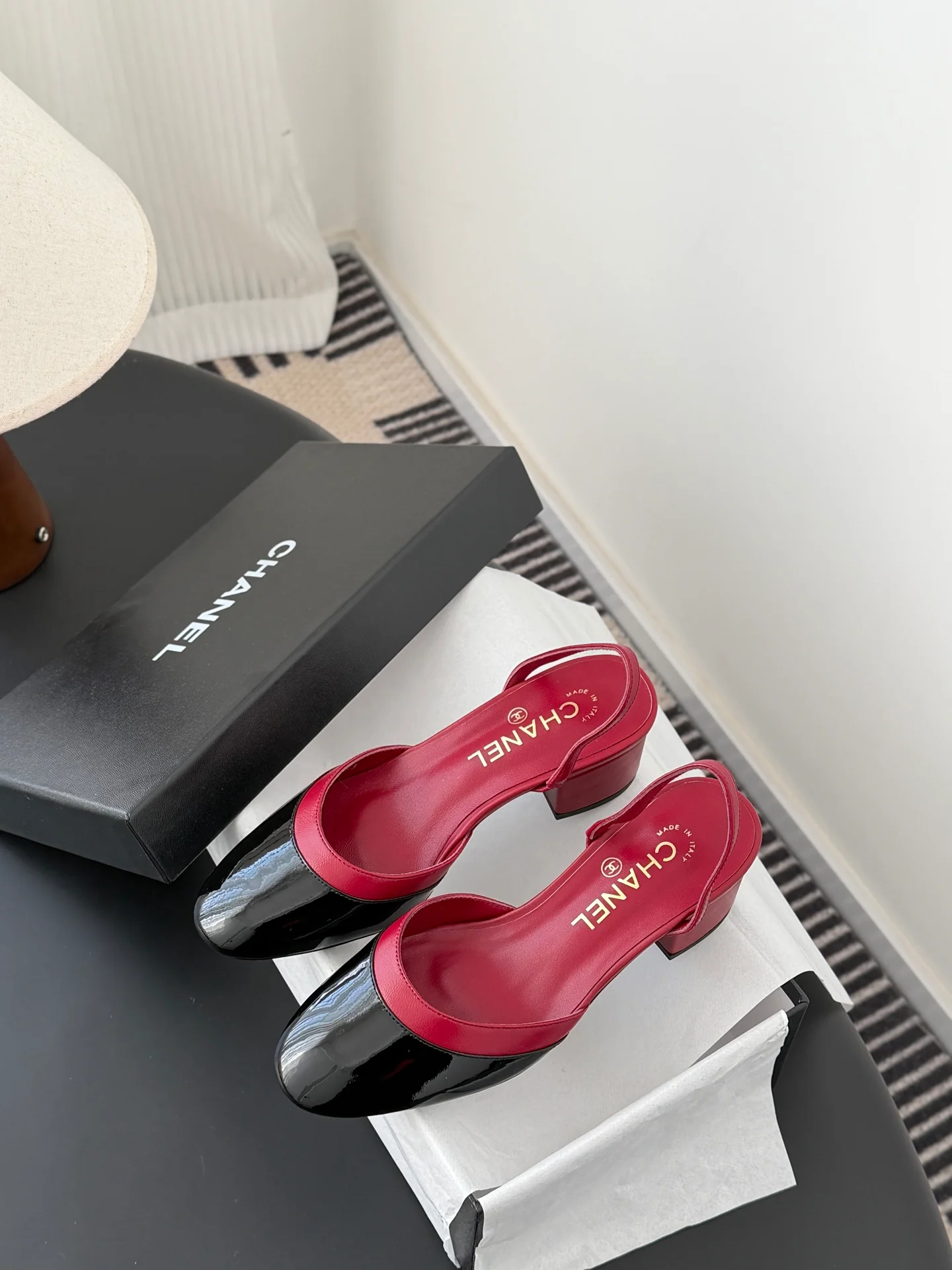 Chan 26ss mary jane chunky flats