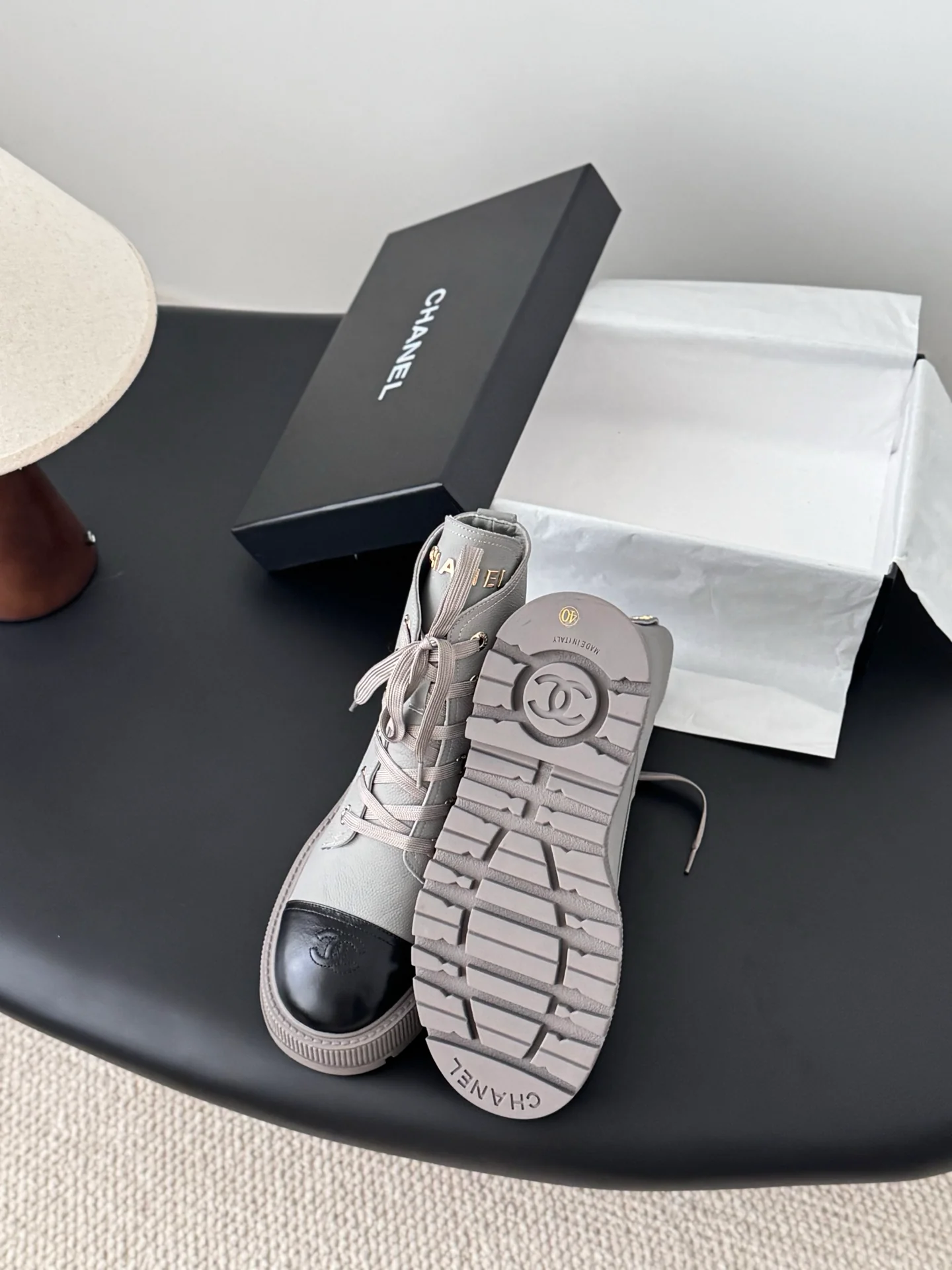 Chan 25fw ankle boots