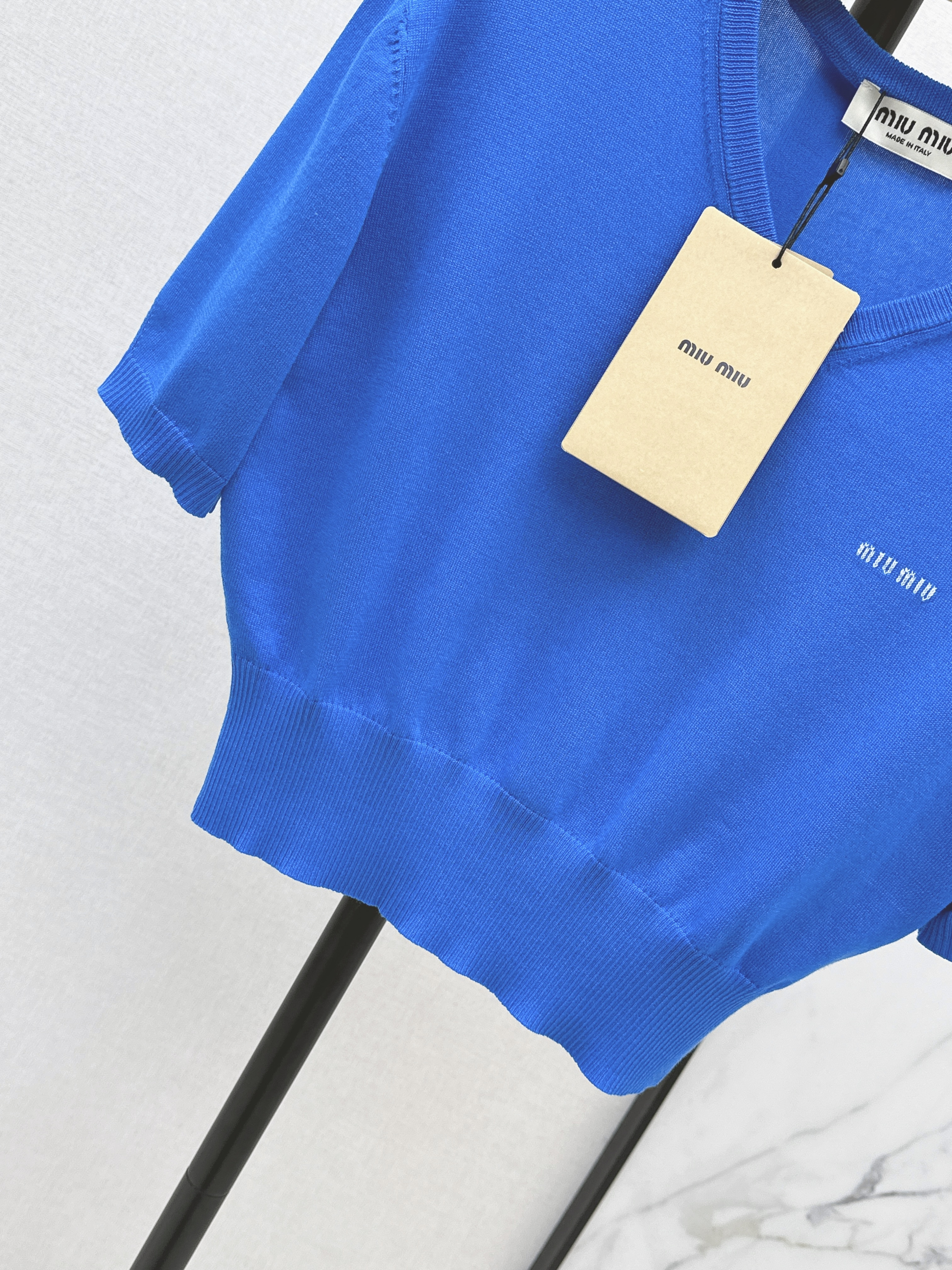 Miu 26ss knit crop top