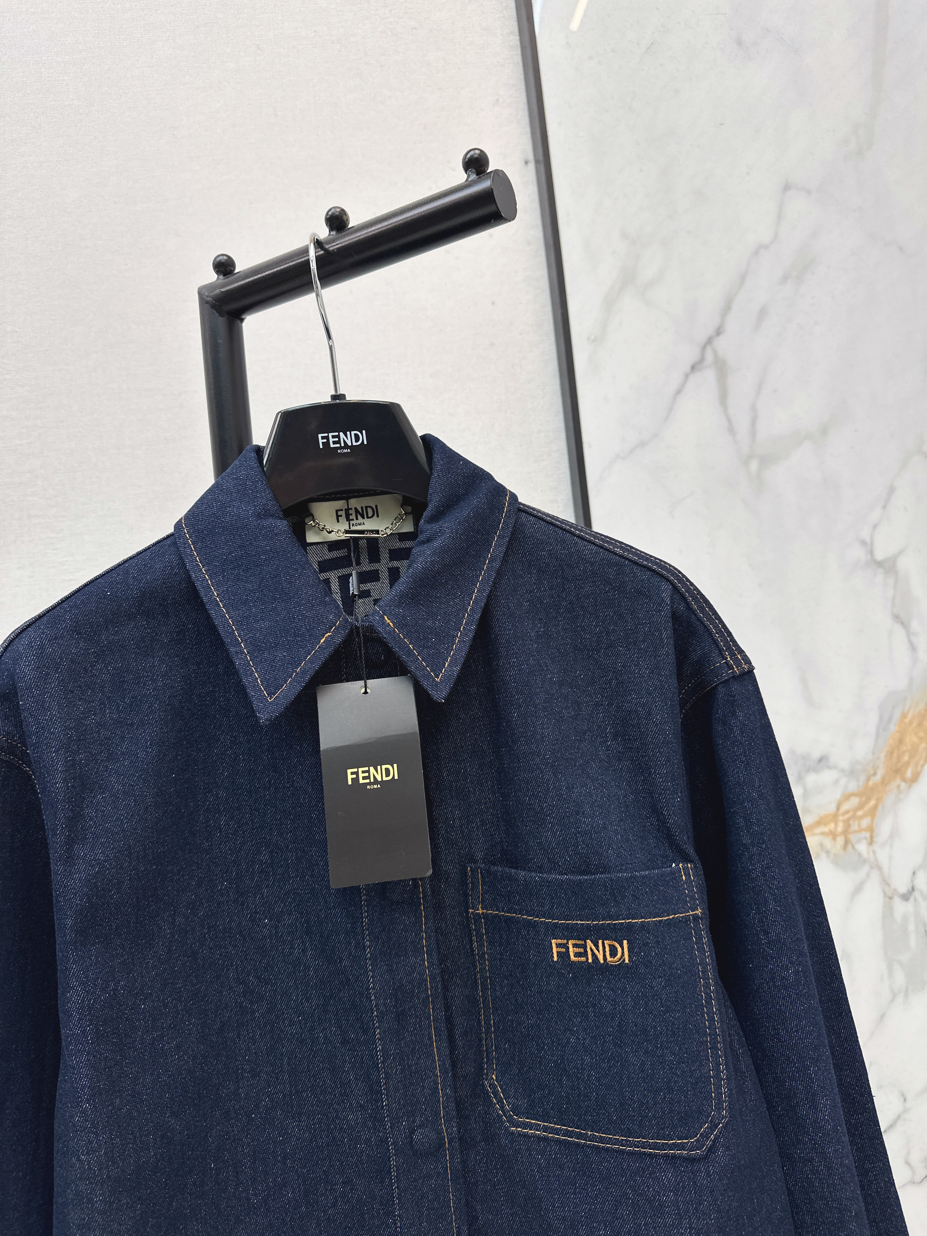 Fen 26ss denim jacket