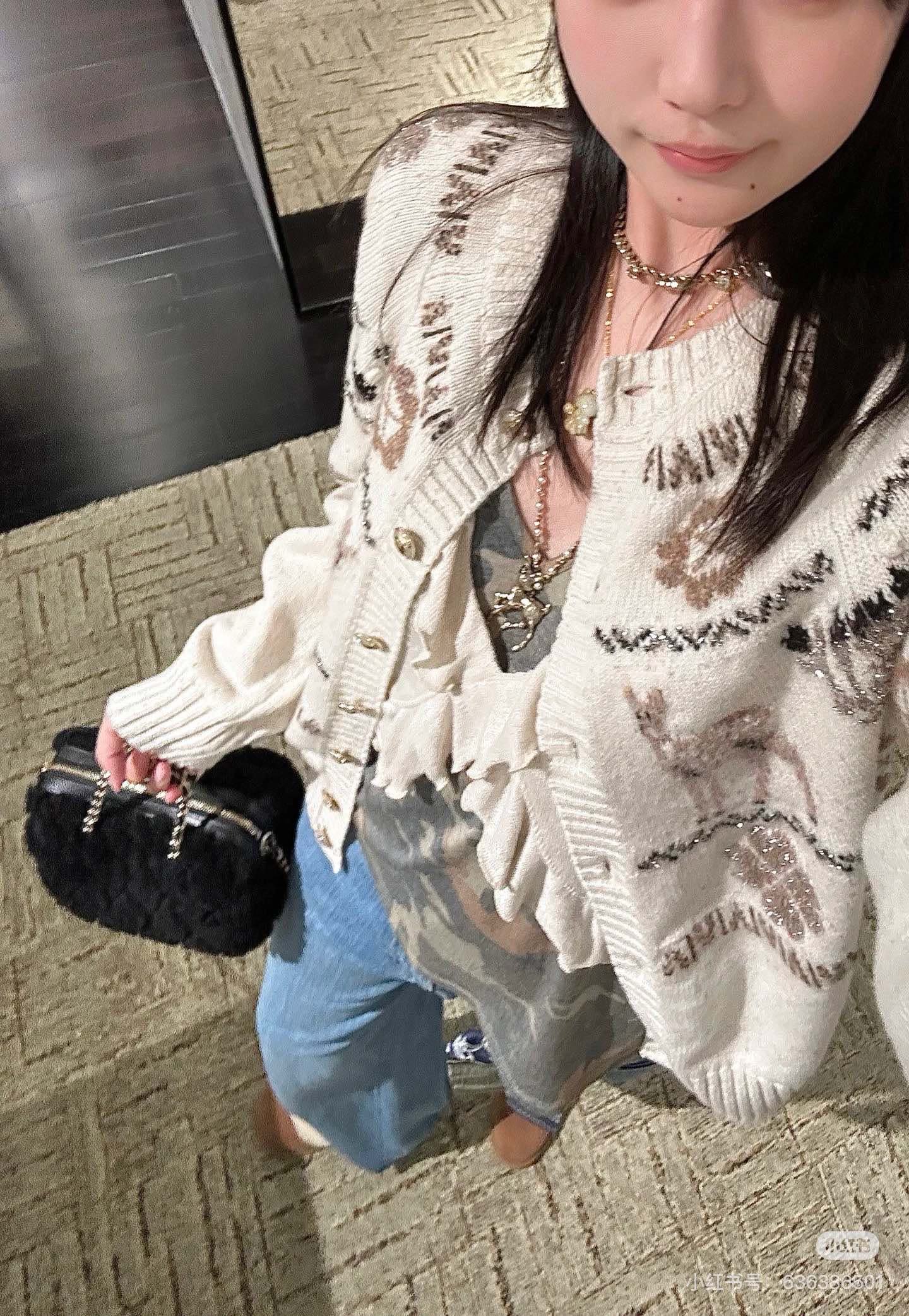 Chan 25fw christmas cardigan