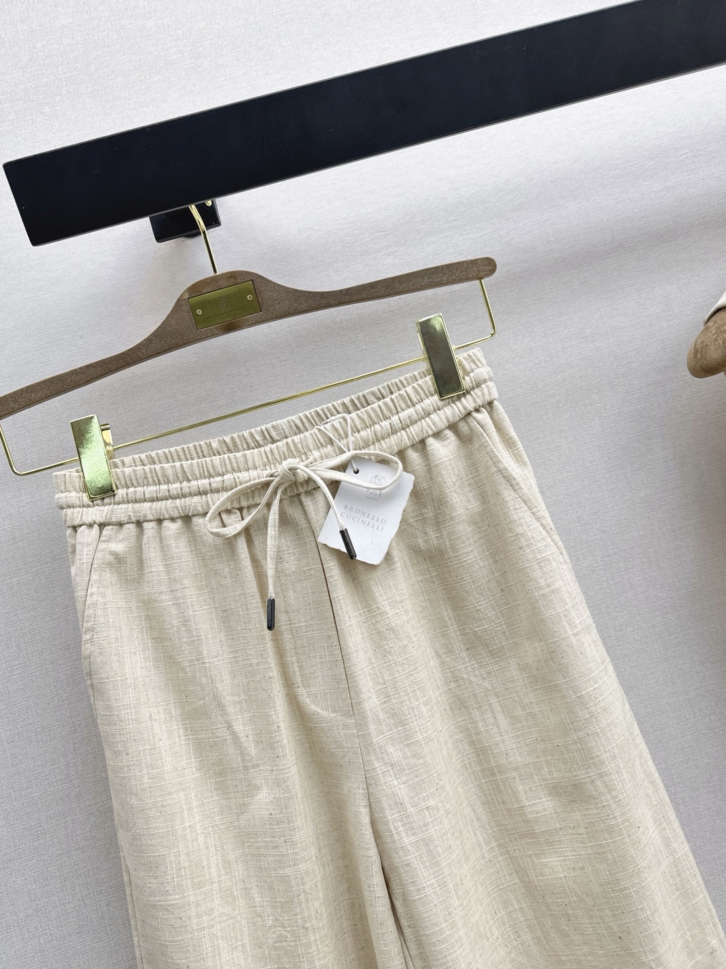 Brun 26ss linen cropped pants