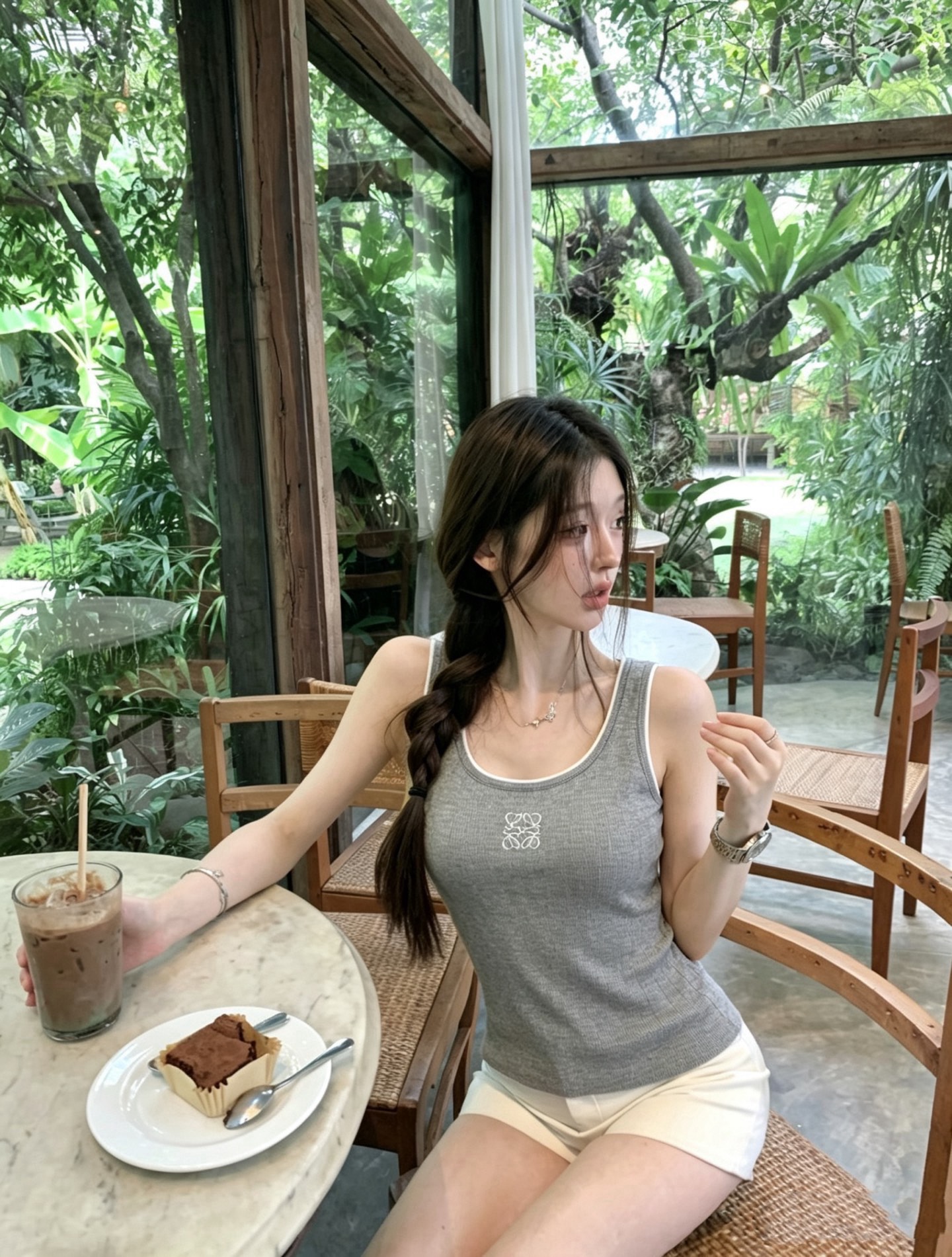 Loe 26ss knit vest