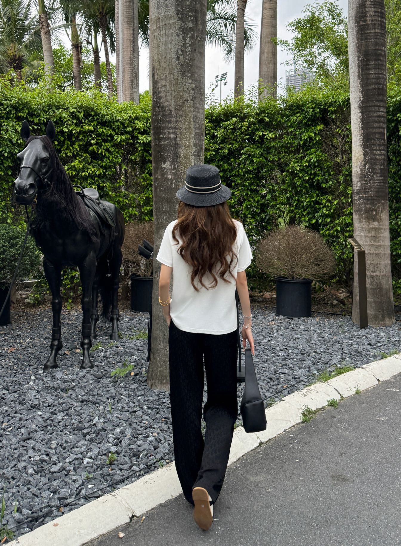 CD 26ss t-shirt wied leg pants set