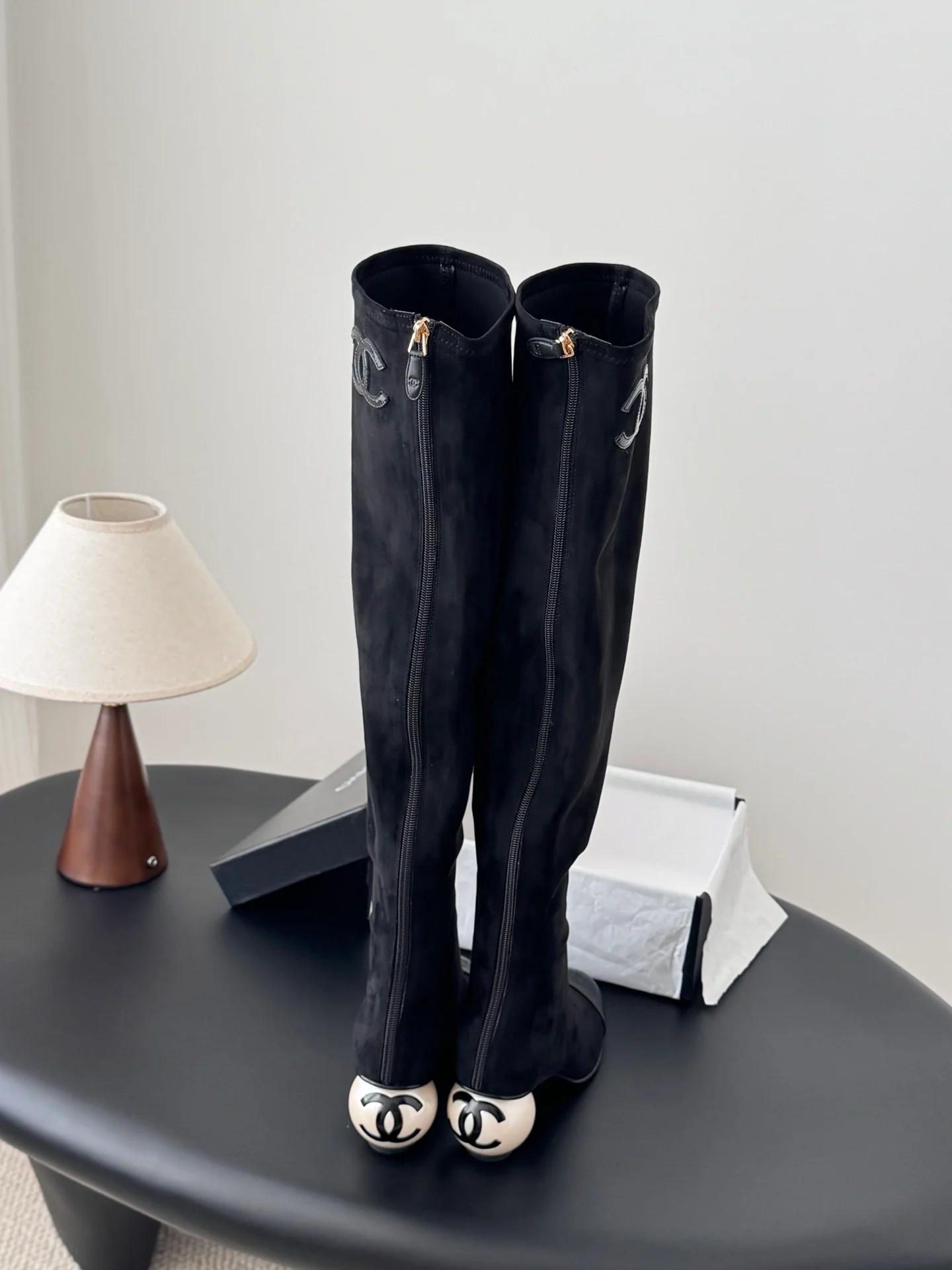 Chan 25fw over the knee boots